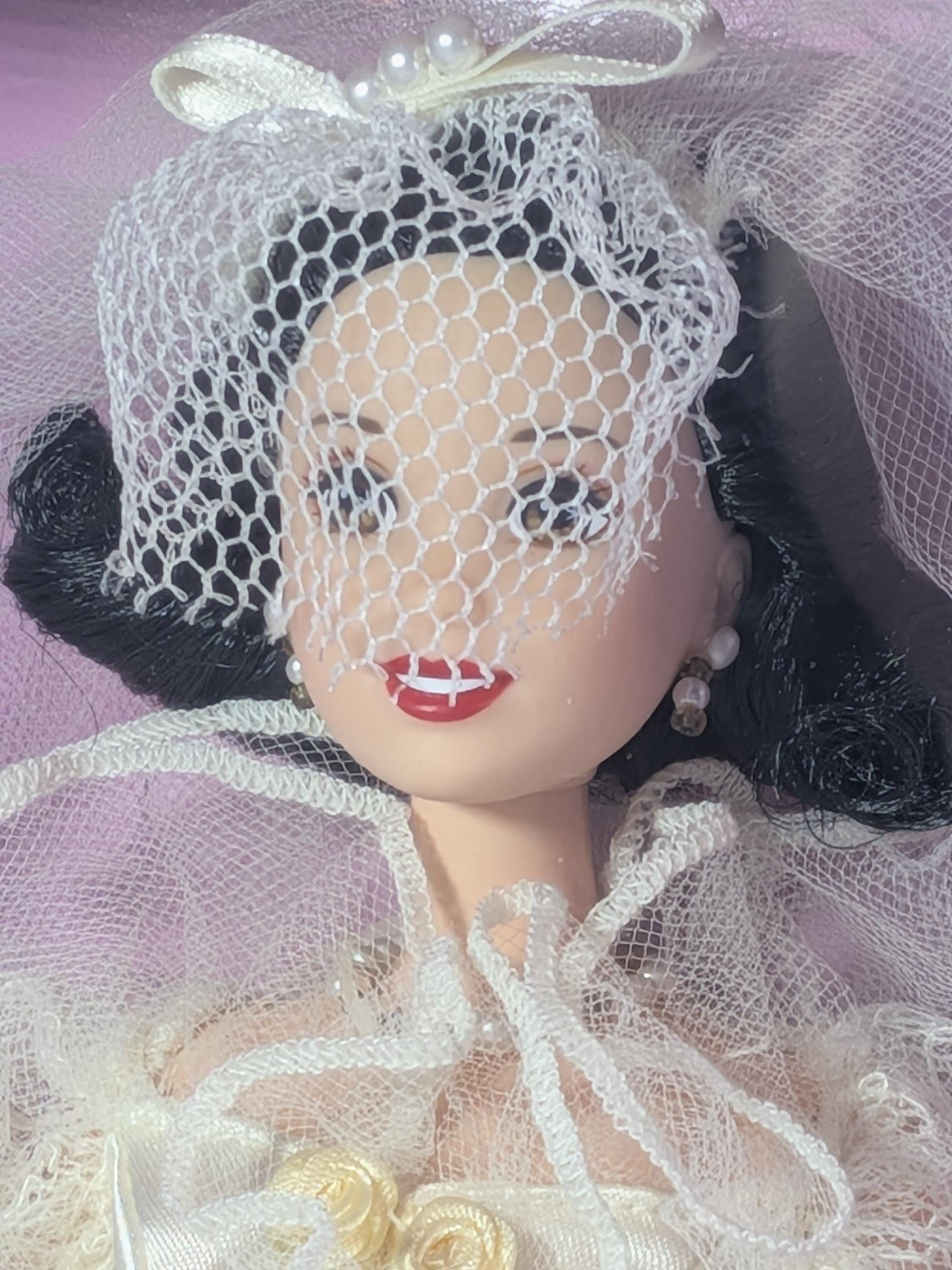 Vintage 1997 Mattel Disney Wedding Barbie Doll Set Sleeping Beauty Aurora and Snow White Collector Edition NIB NRFB view 9