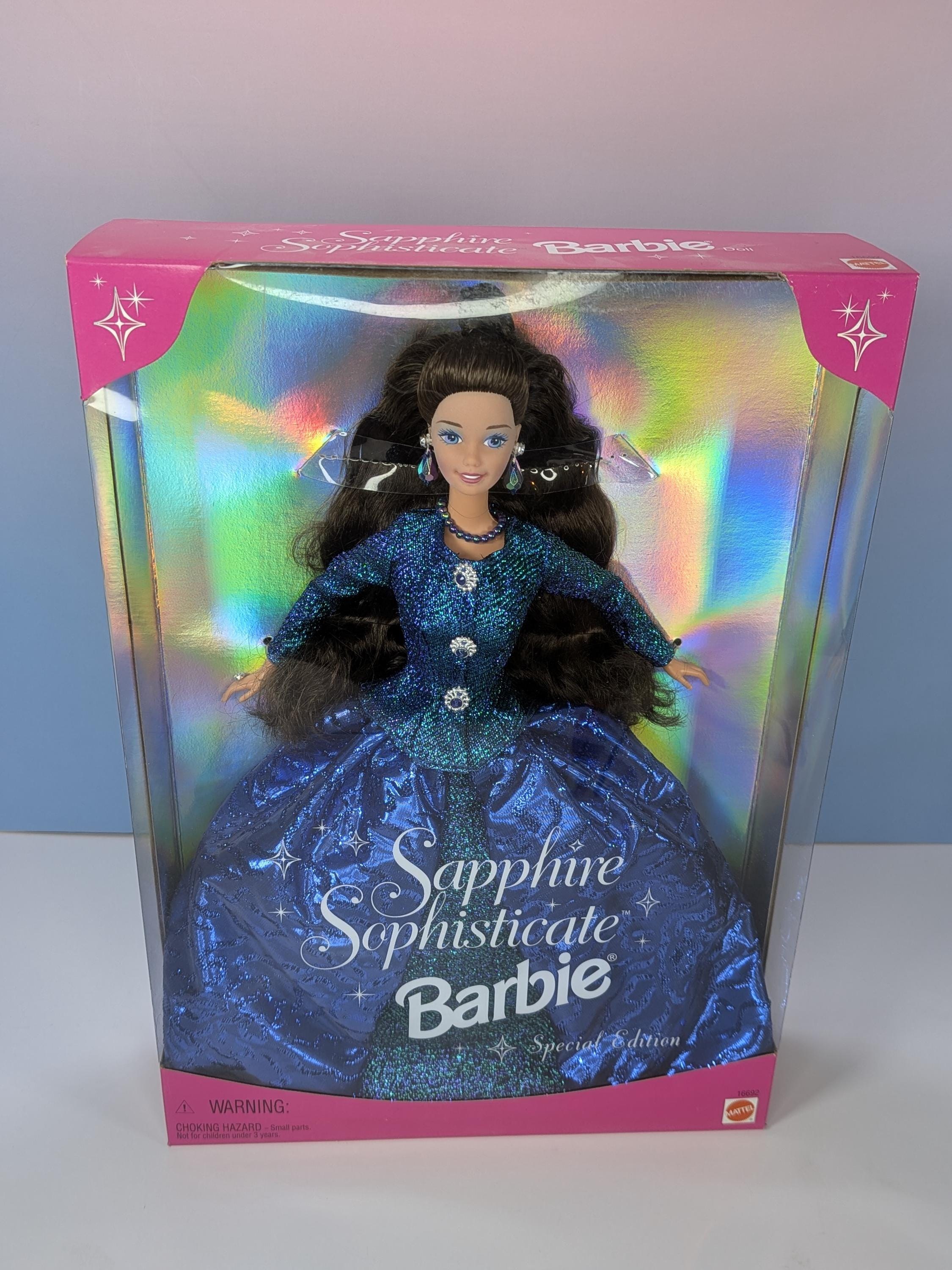 PRISTINE! Vintage 90s Barbie Set NIB, 1995 Crystal Splendor & 1997 Sapphire Sophisticate Mattel Special Edition view 11