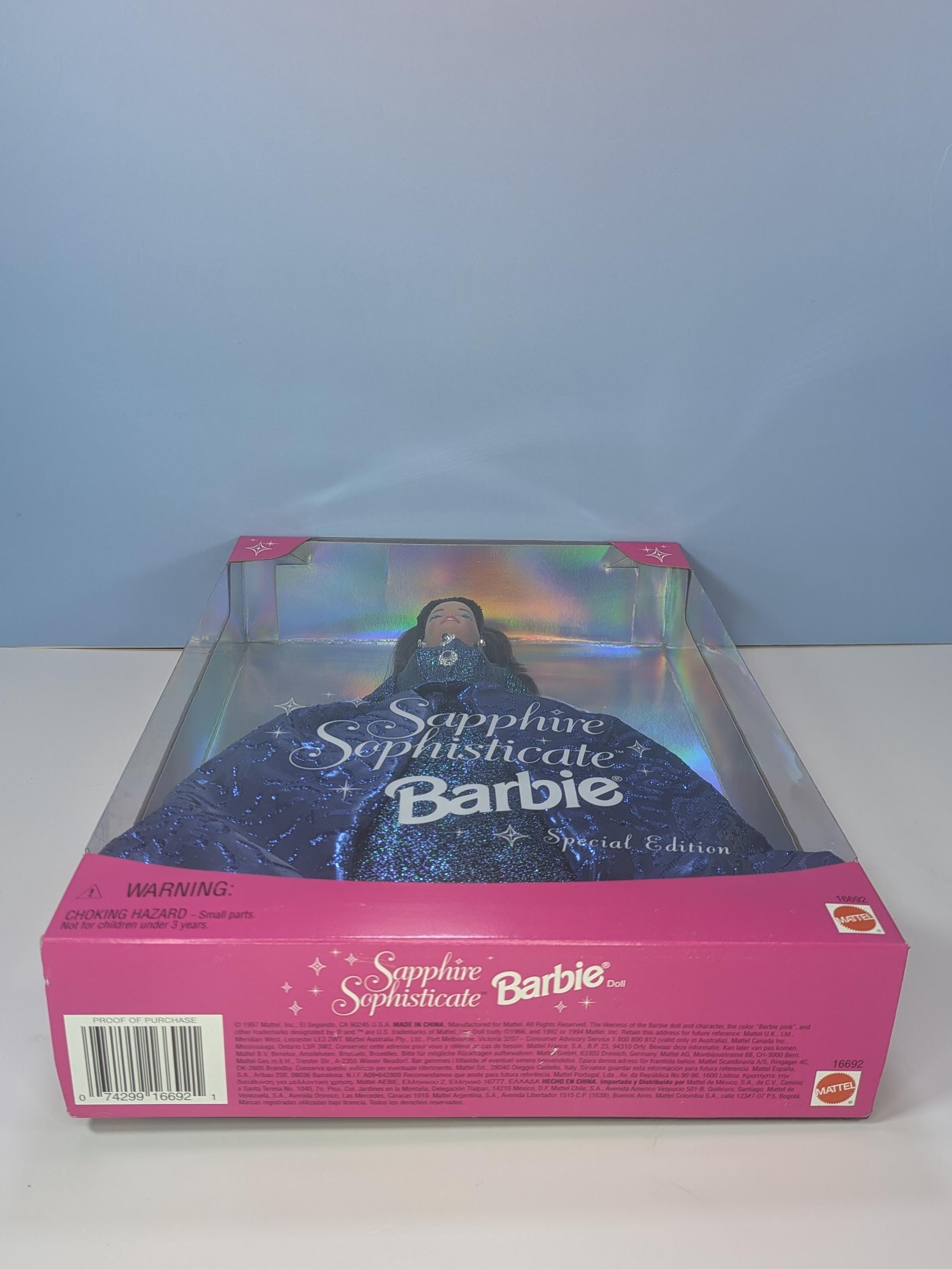 PRISTINE! Vintage 90s Barbie Set NIB, 1995 Crystal Splendor & 1997 Sapphire Sophisticate Mattel Special Edition view 16