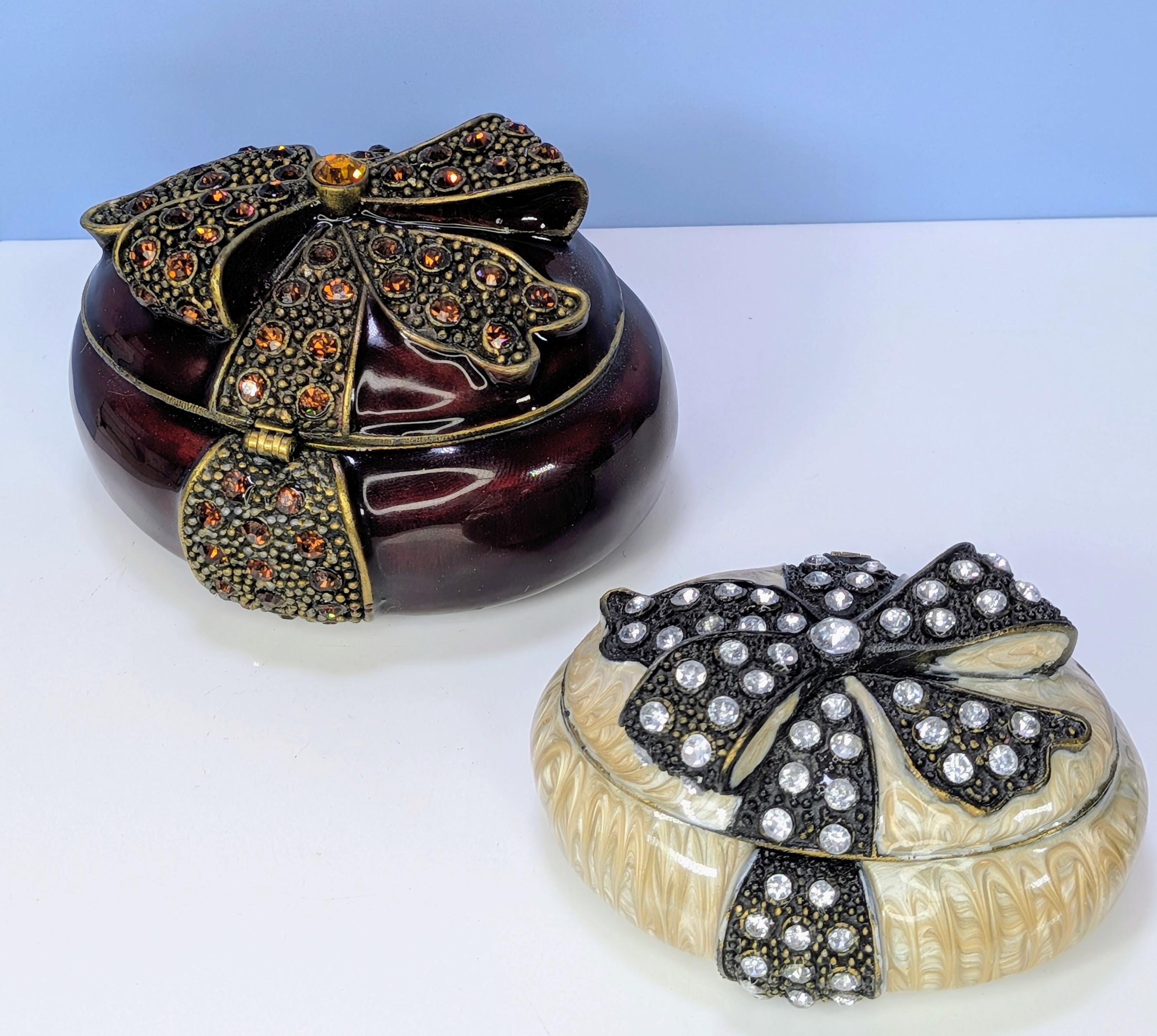 Vintage His and Hers Bedside Trinket Boxes