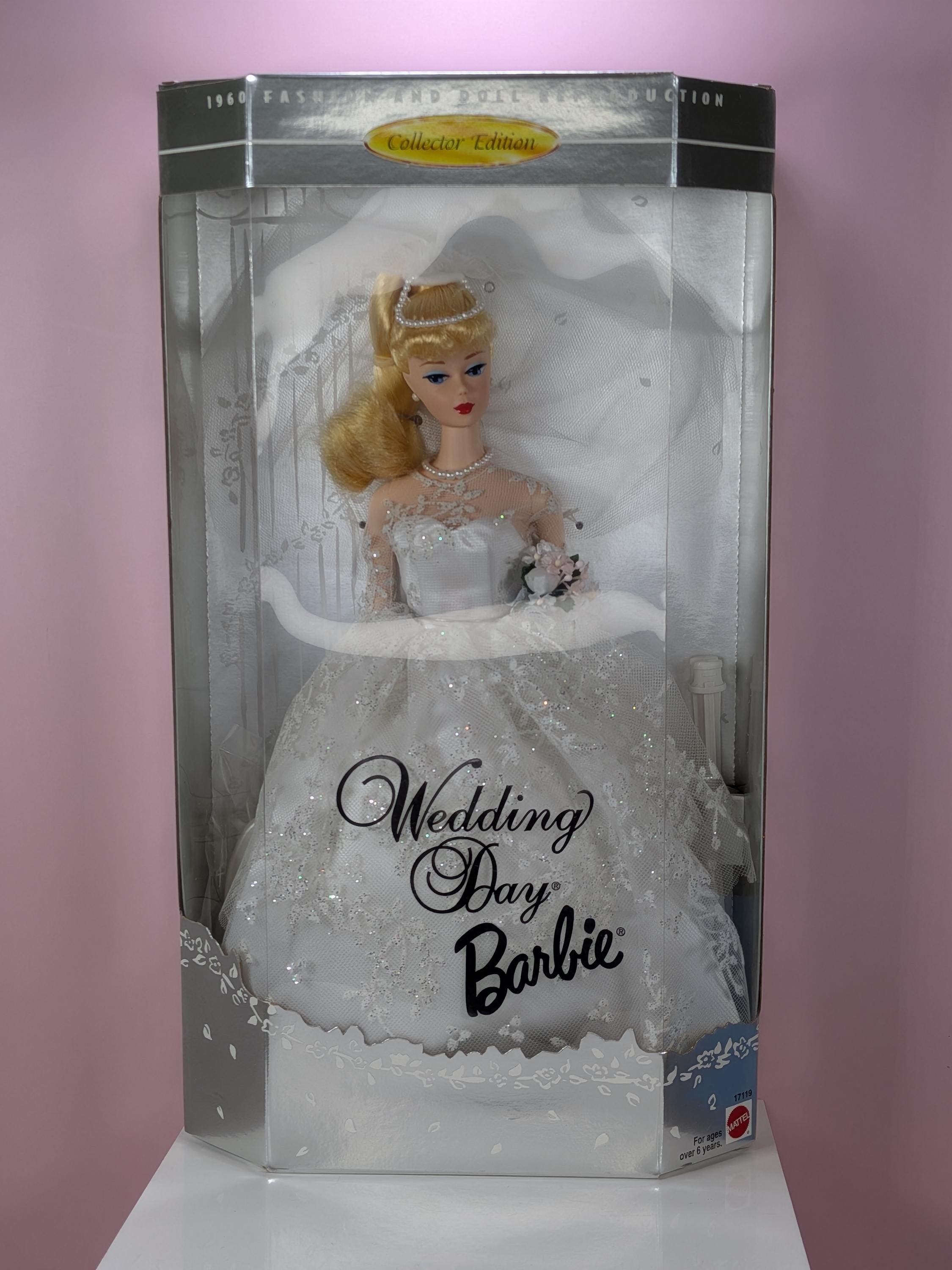 1996 Wedding Day Barbie Doll NRFB 1960 Fashion Reproduction Mattel 17119 Vintage Bridal Barbie Collector Edition NRFB Excellent Condition