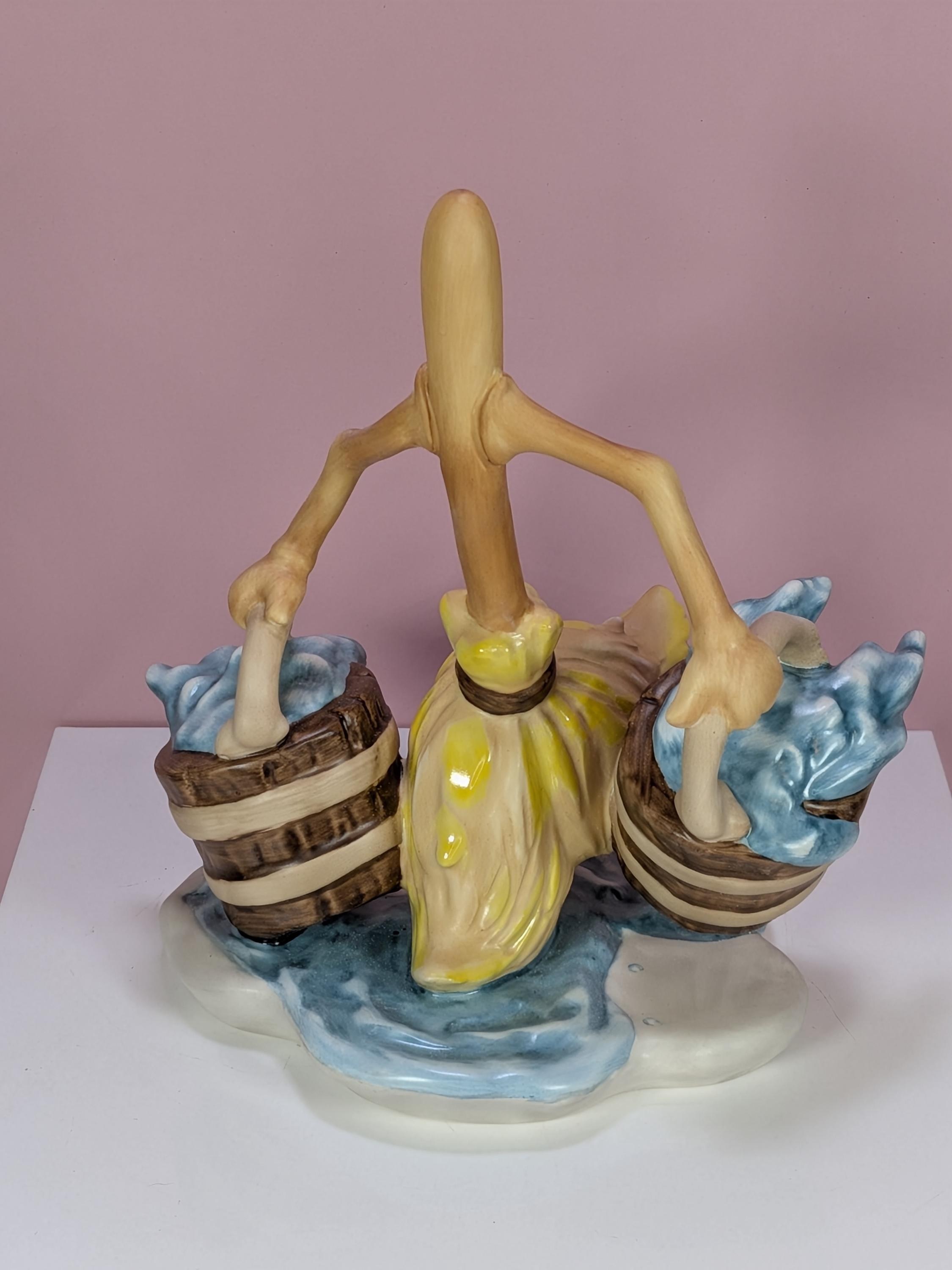 Mint WDCC Disney Fantasia Figurine Lot Sorcerer Mickey Magic Broom Cupid with Stand New Old Stock Deadstock with Boxes and COAs Complete Set view 12