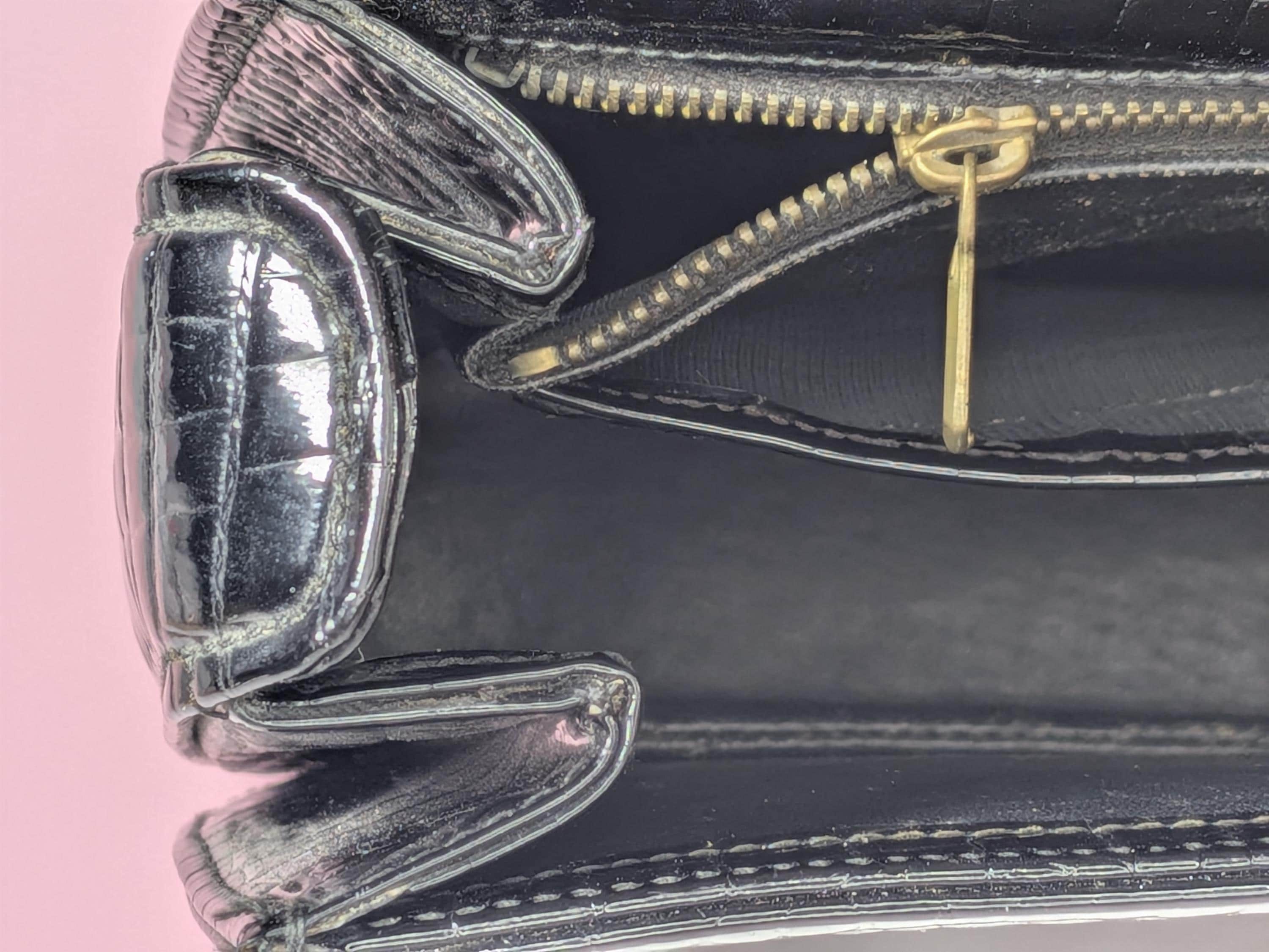 Vintage 1960s Crocodile & Resin Top Handle Bag , Attributed to Gucci view 11