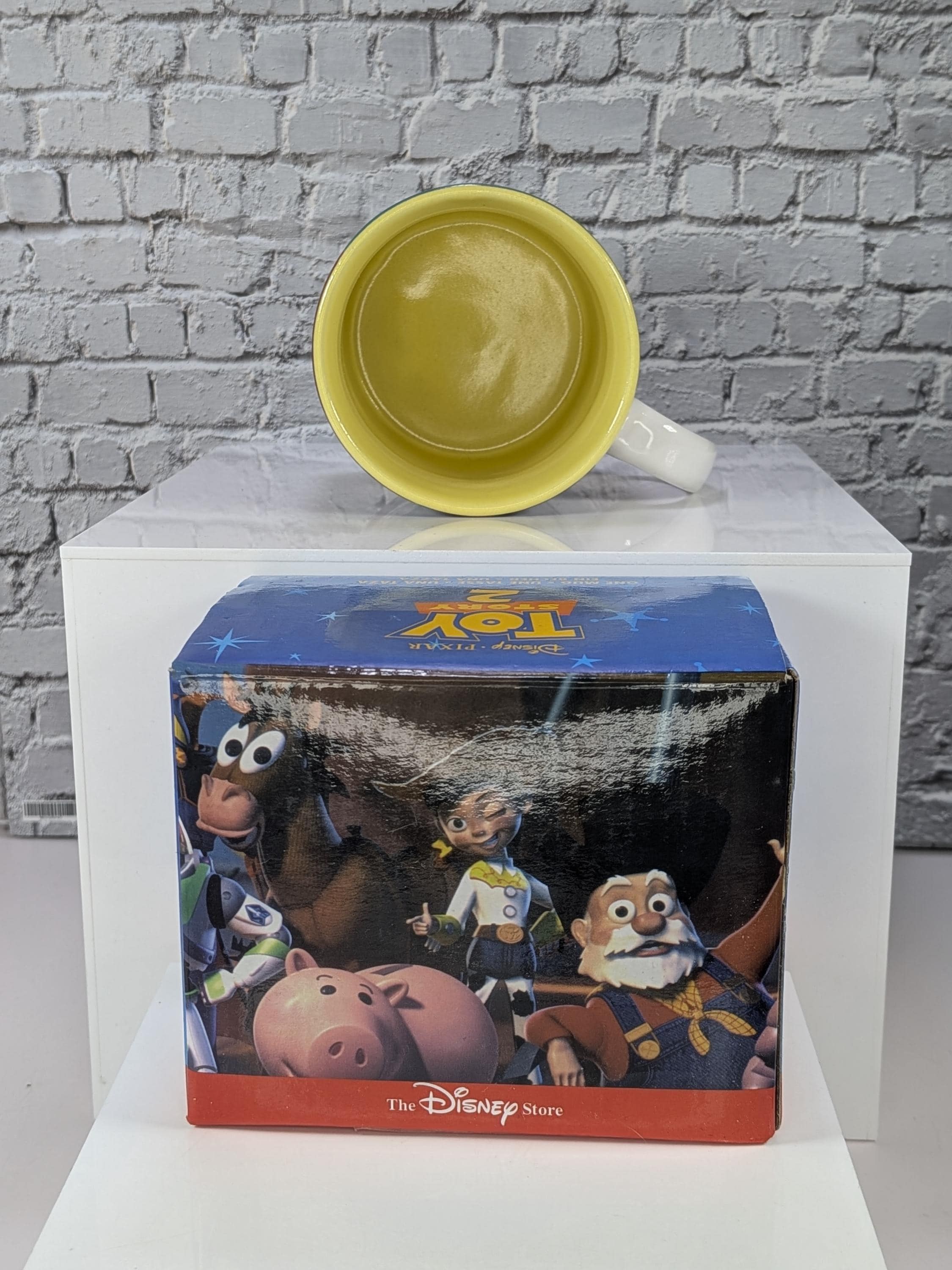 Vintage 1999 Disney Store Exclusive Toy Story 2 Character Collage Mug - Like New In Box view 3