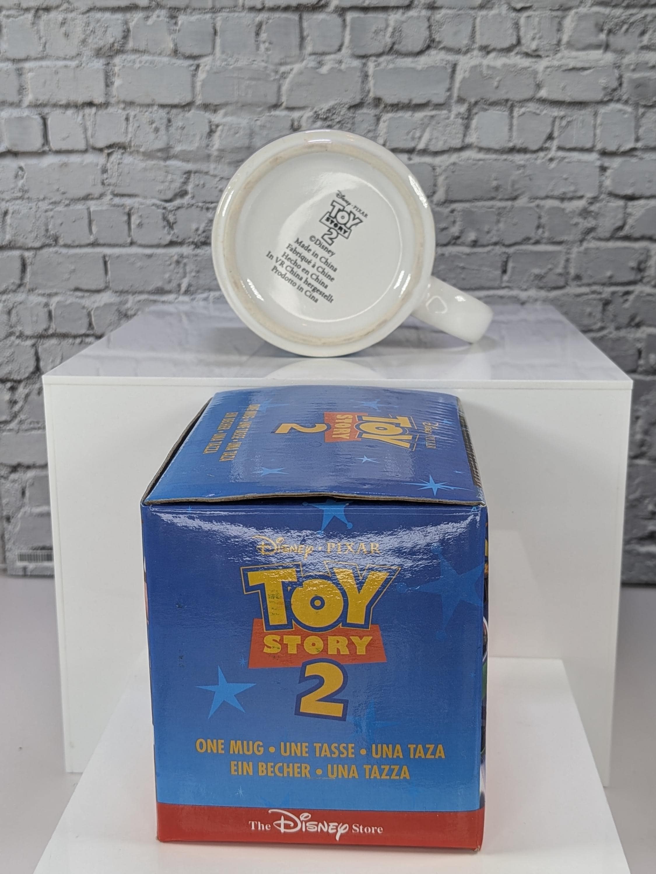 Vintage 1999 Disney Store Exclusive Toy Story 2 Character Collage Mug - Like New In Box view 4