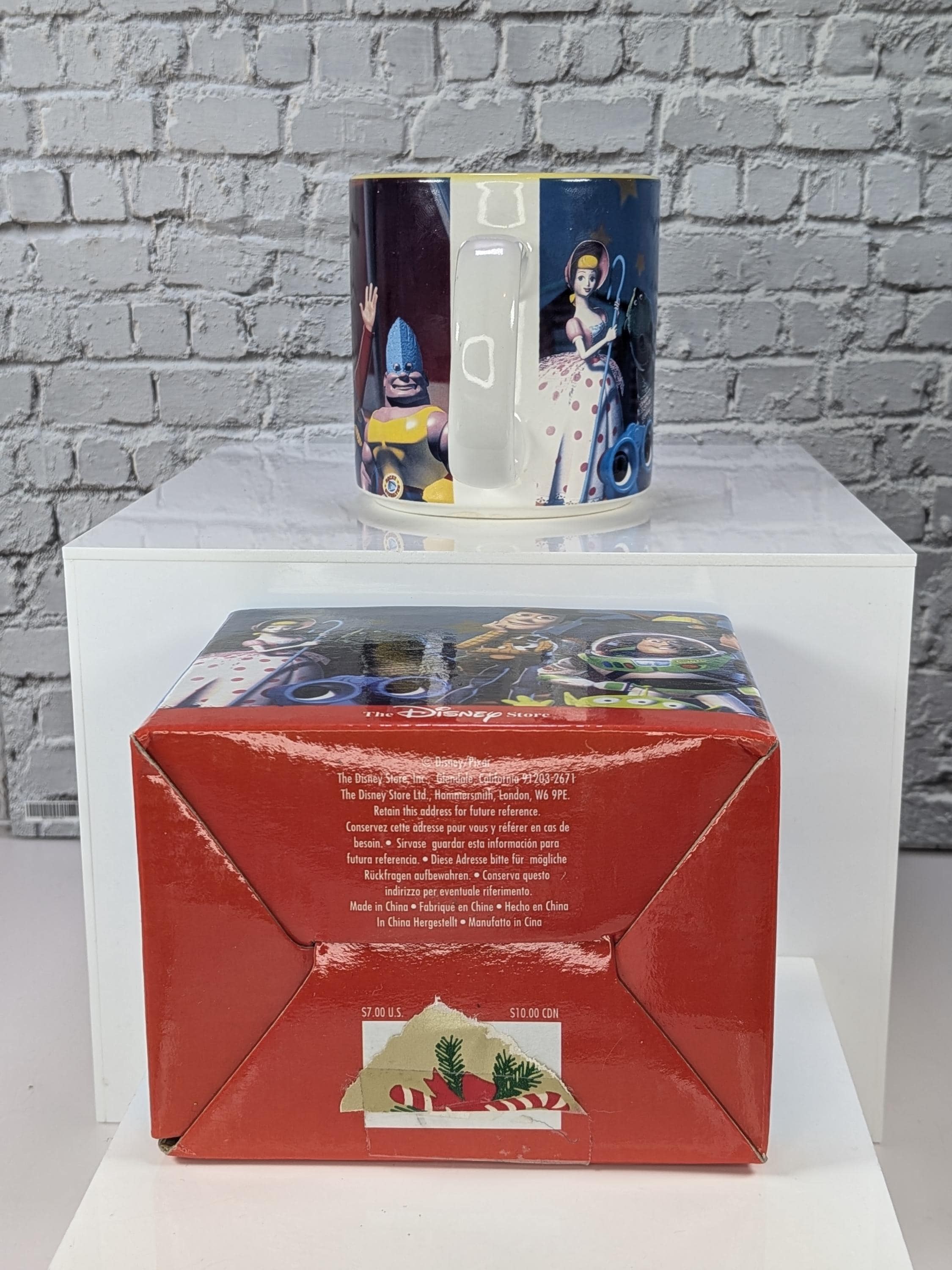 Vintage 1999 Disney Store Exclusive Toy Story 2 Character Collage Mug - Like New In Box view 5