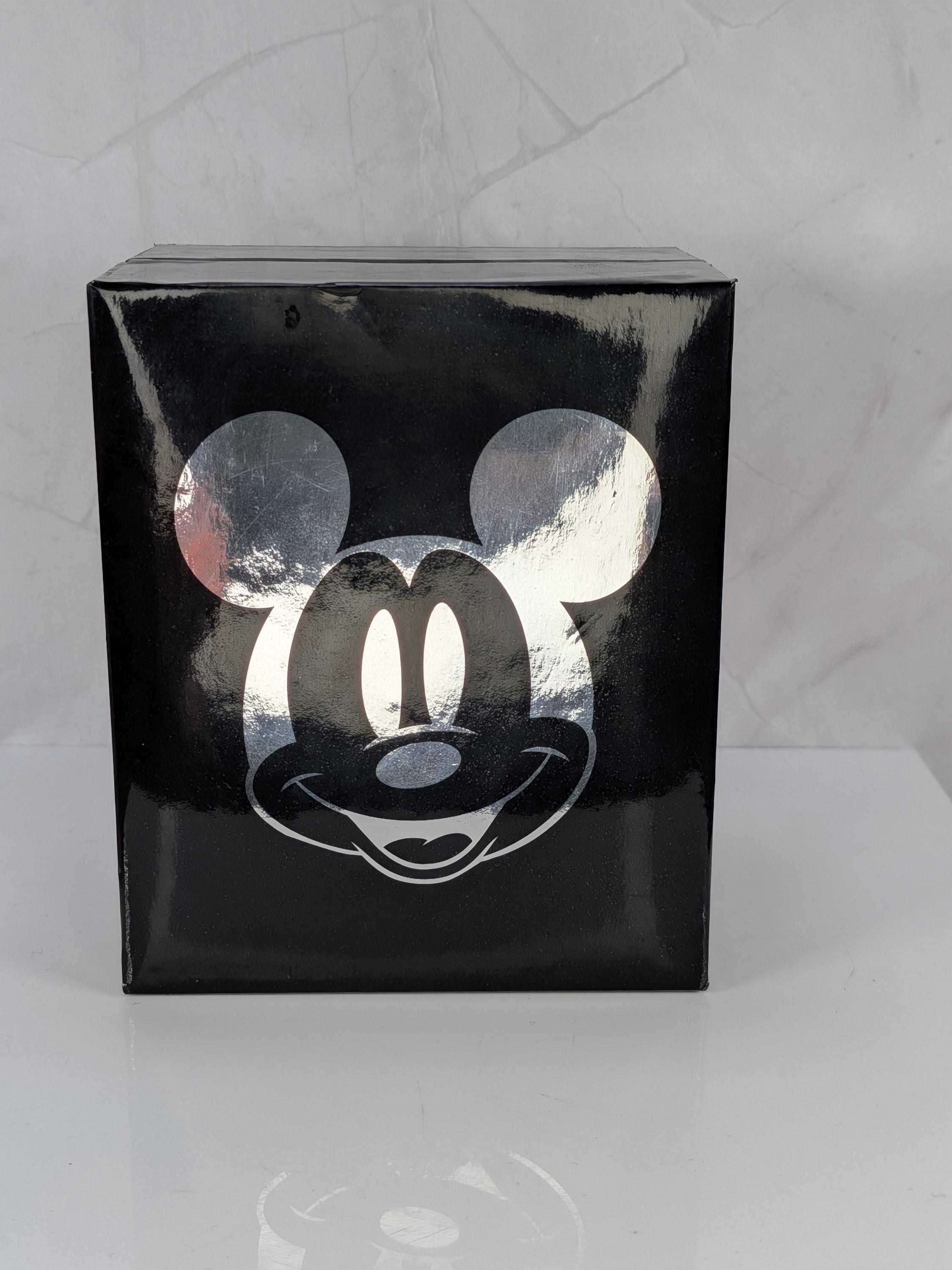 Works! Vintage Disney Mickey Mouse Pocket Watch Gold Tone New Old Stock, 1990s MZ Berger Character Timepiece in Original Box, New Battery! view 5