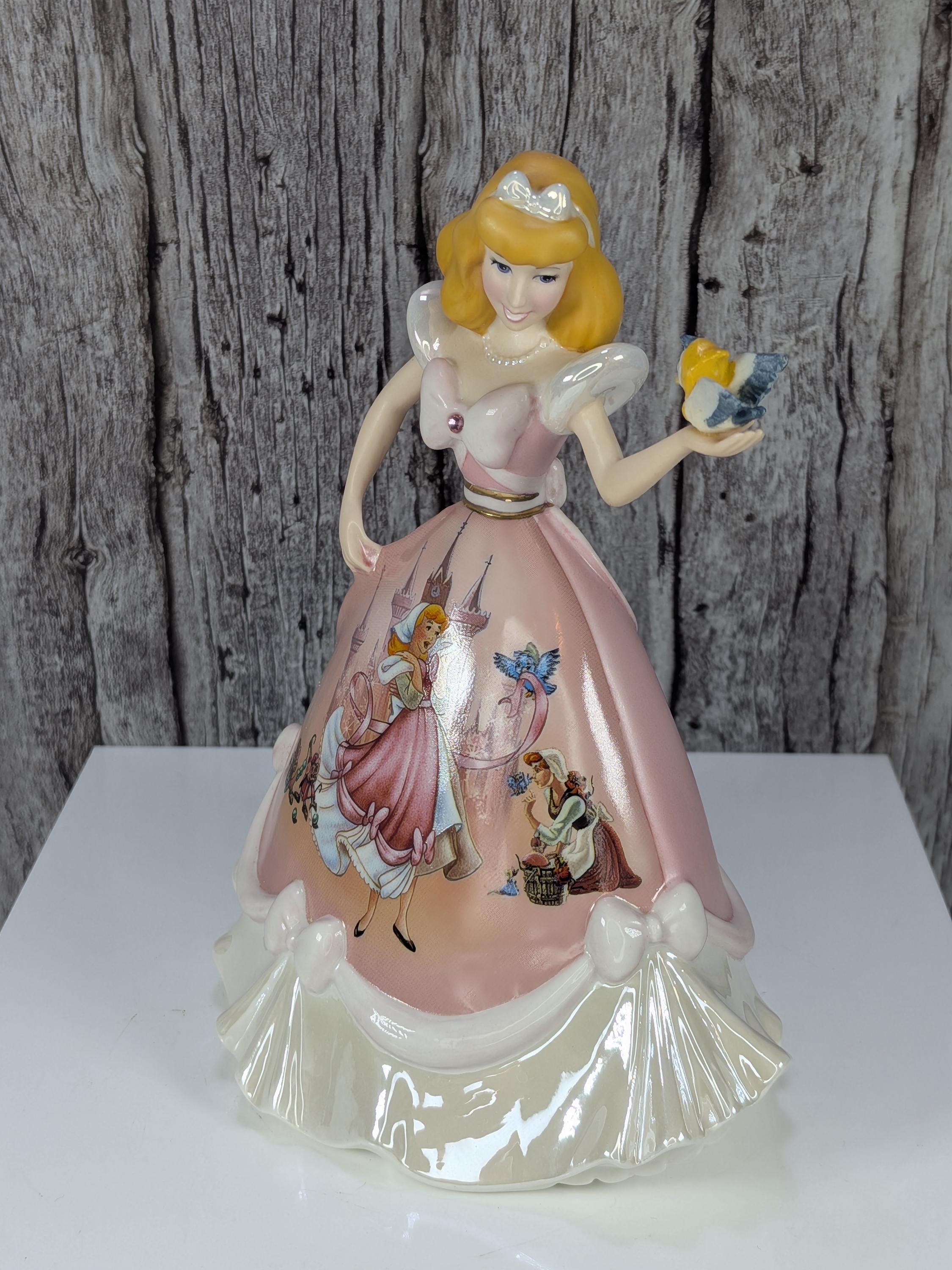 RARE! Like New, Vintage Bradford Exchange Cinderella Wish Porcelain Bell Figurine with COA view 5