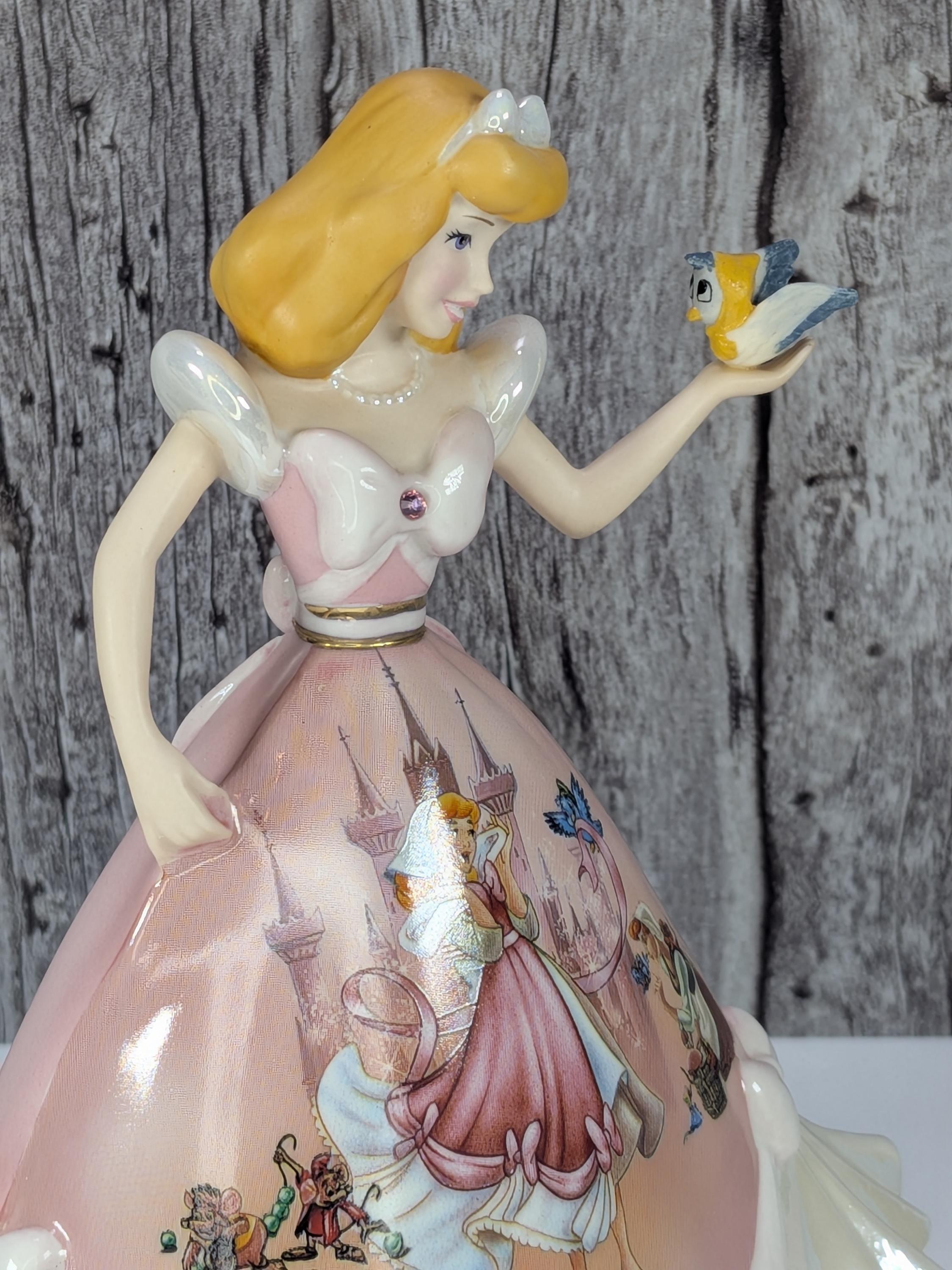 RARE! Like New, Vintage Bradford Exchange Cinderella Wish Porcelain Bell Figurine with COA view 7