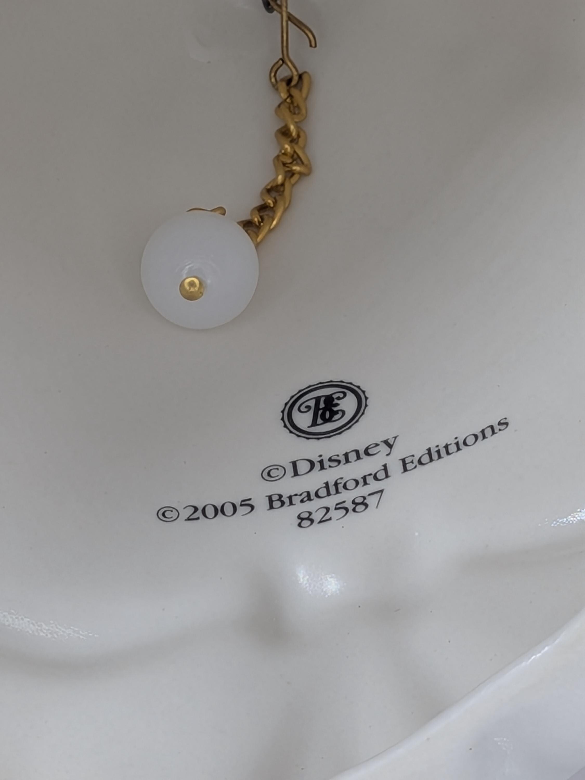 RARE! Like New, Vintage Bradford Exchange Cinderella Wish Porcelain Bell Figurine with COA view 10