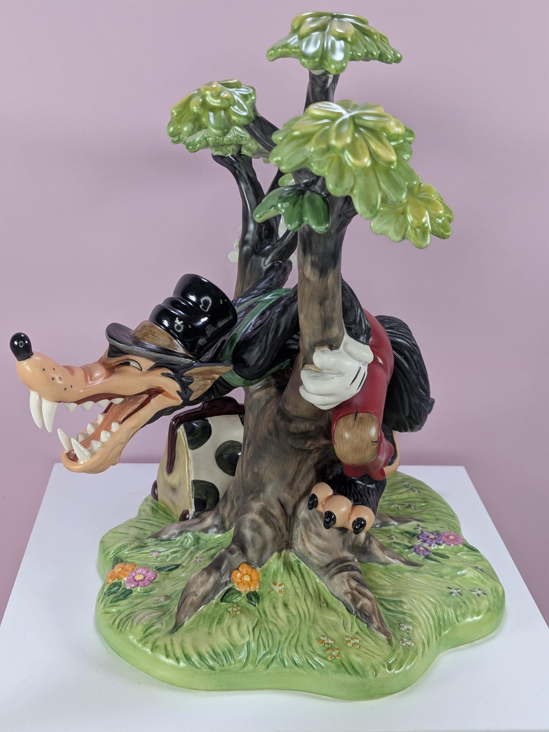 WDCC Three Little Pigs and Big Bad Wolf Figurine Set - Complete 4 Piece Collection with Original Boxes & COA - Free Shipping view 10