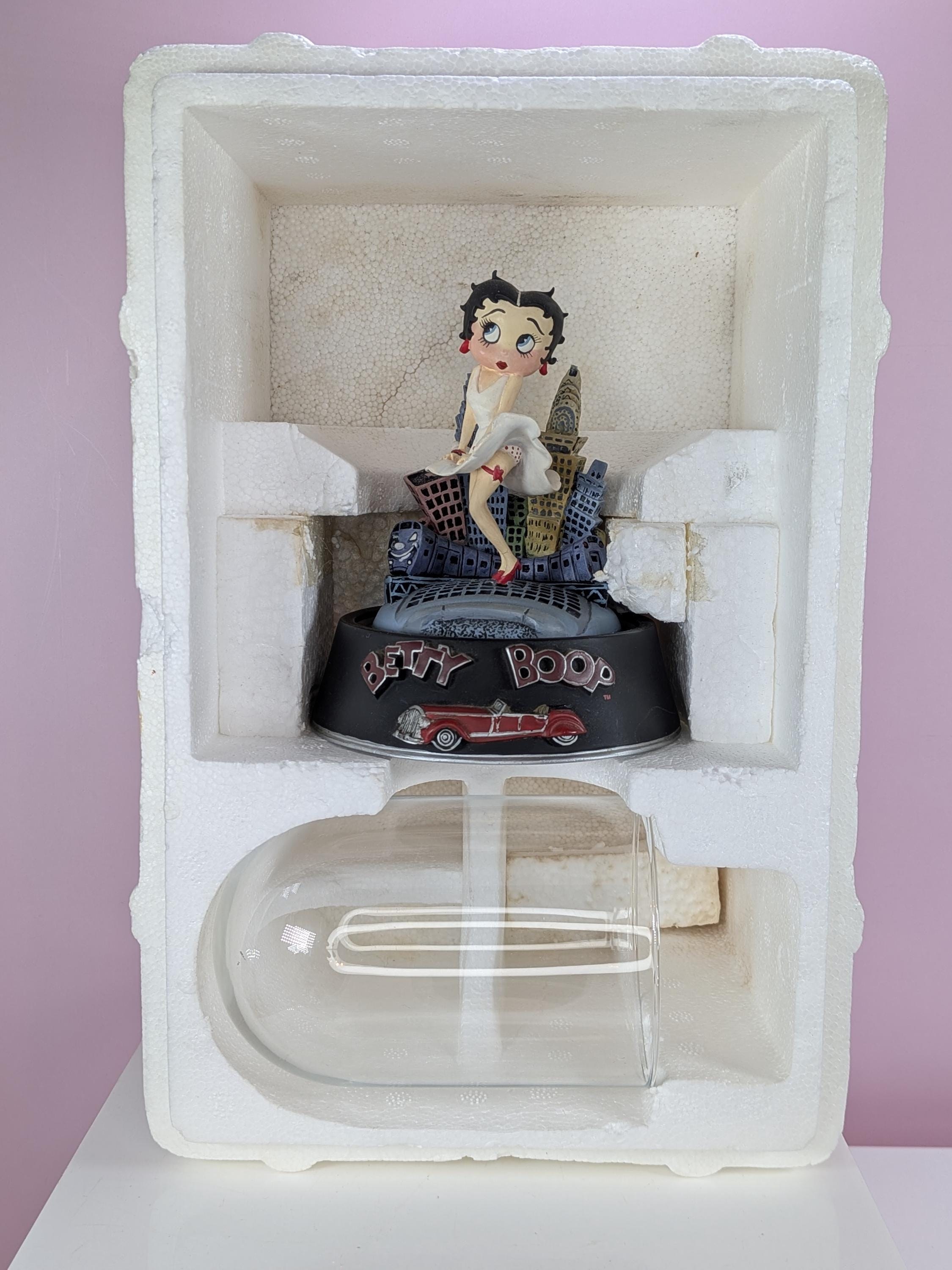 Vintage Betty Boop 4 Piece Collection, 1996 Franklin Mint Cool Breeze Figurine with Box COA Dome, Pristine Mini Locking Journals Diaries Set view 4