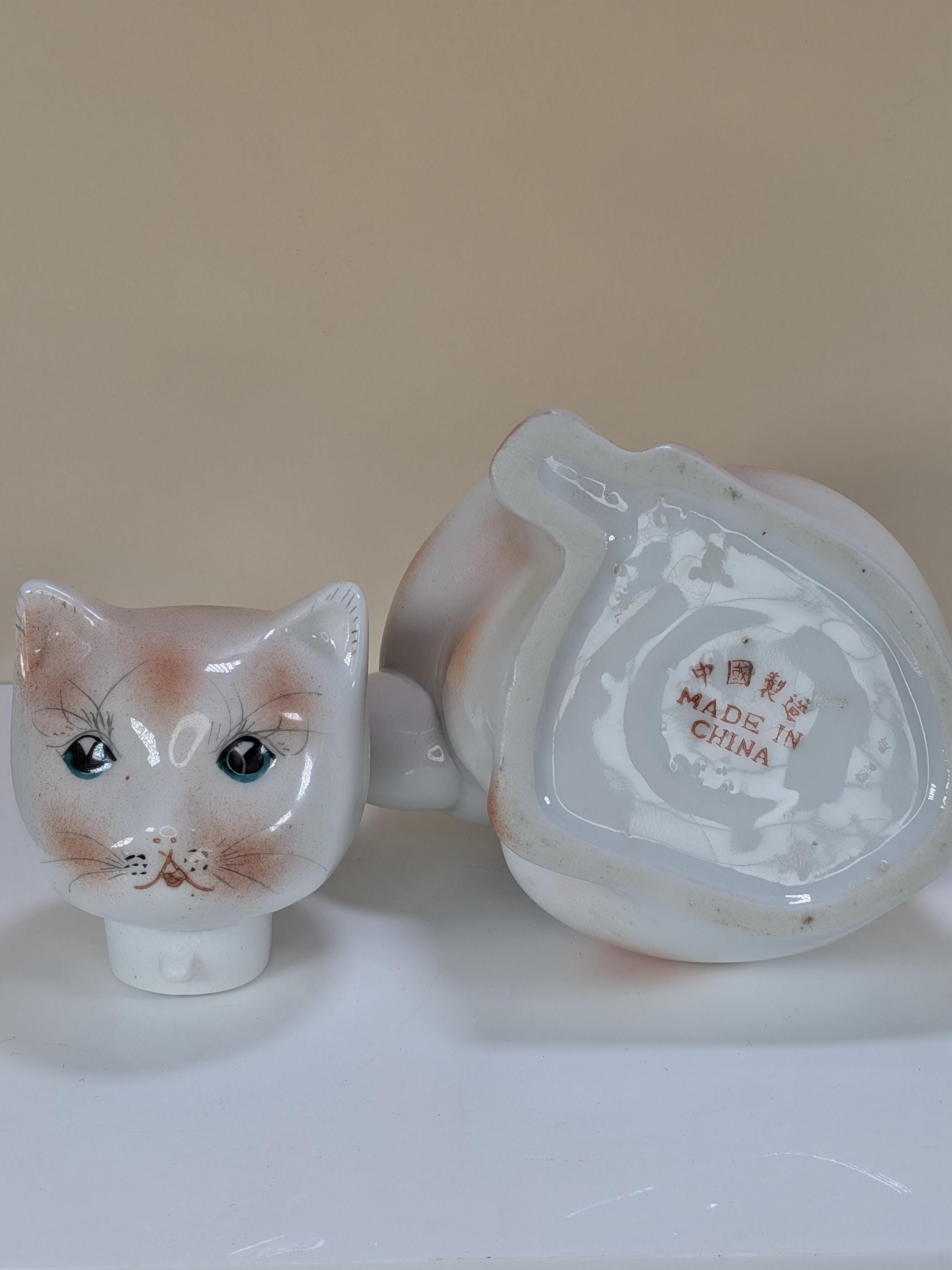 Grandmillennial Starter Kit Gift Set -Vintage 3pc Porcelain Teaware Curated Bundle: Authentic Limoges Castel, Cat Teapot, Collectible Teacup view 6