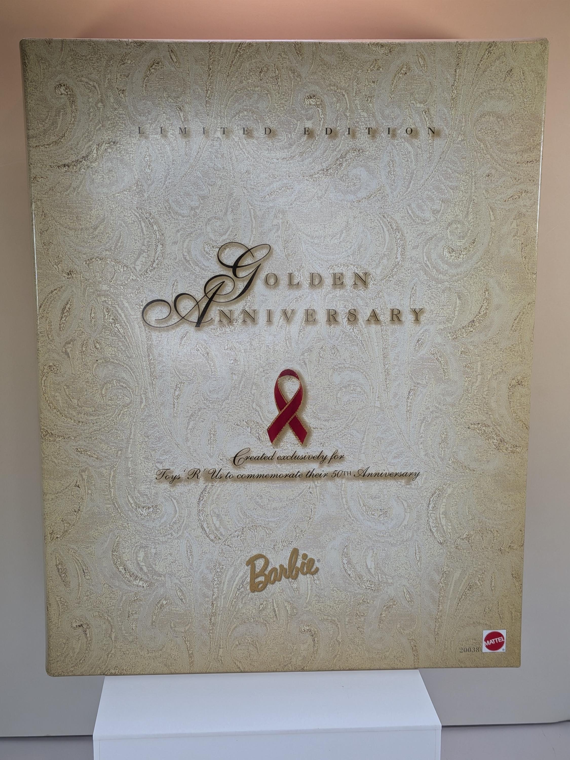 RARE! Vintage Mattel Golden Anniversary Barbie Doll Limited Edition Toys R Us 50th Anniversary EXCLUSIVE NRFB view 12