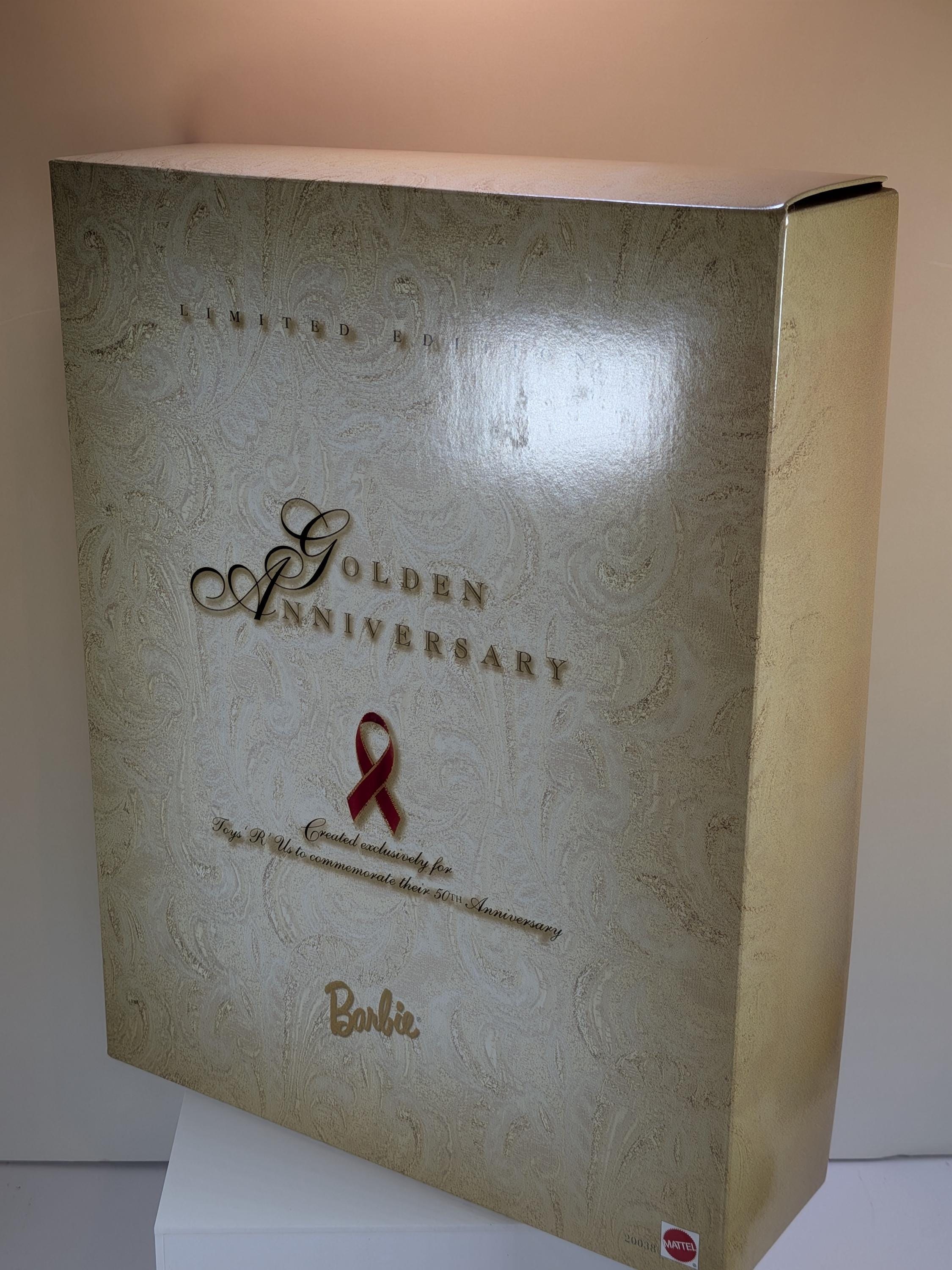 RARE! Vintage Mattel Golden Anniversary Barbie Doll Limited Edition Toys R Us 50th Anniversary EXCLUSIVE NRFB view 13