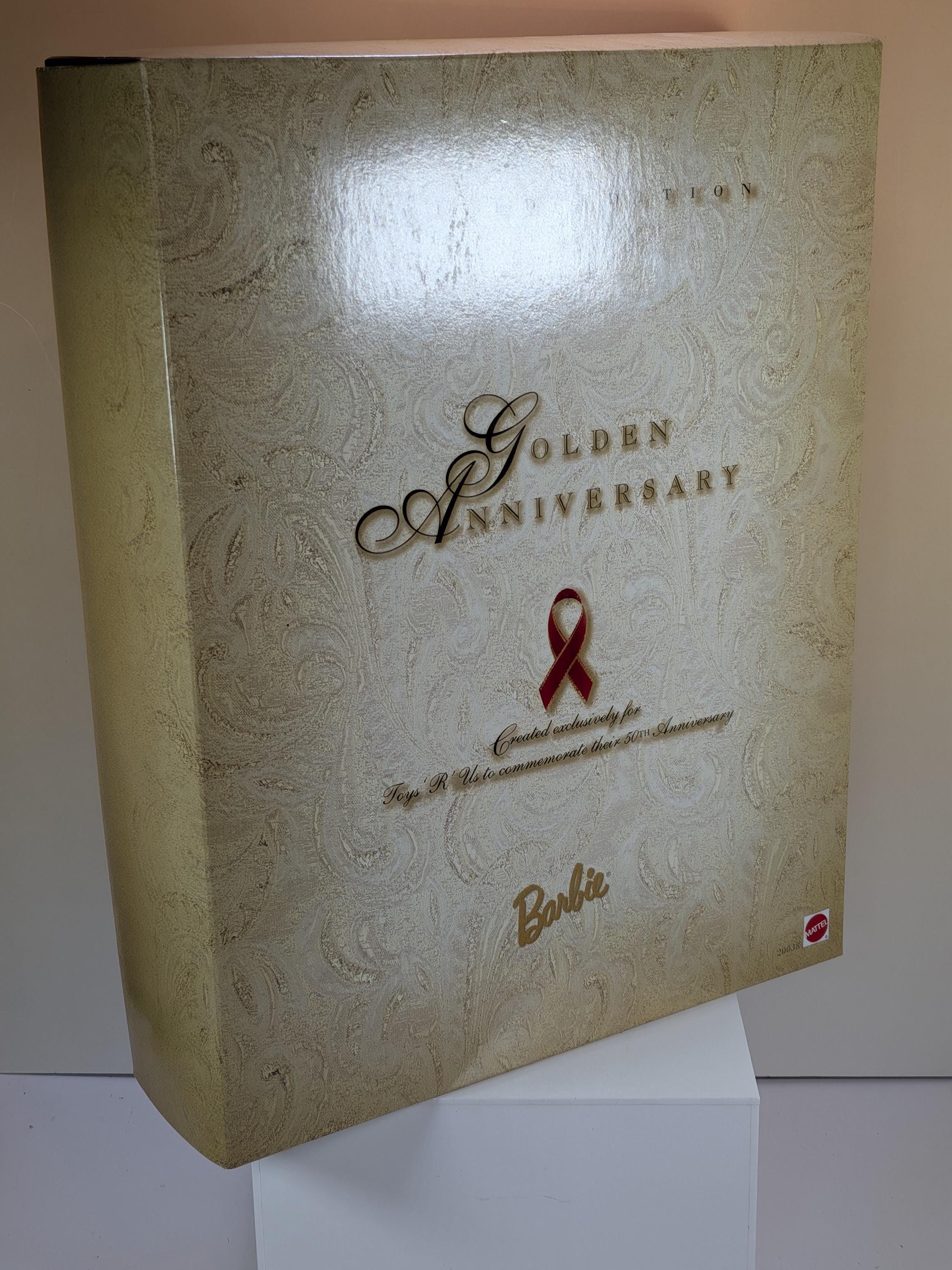 RARE! Vintage Mattel Golden Anniversary Barbie Doll Limited Edition Toys R Us 50th Anniversary EXCLUSIVE NRFB view 14