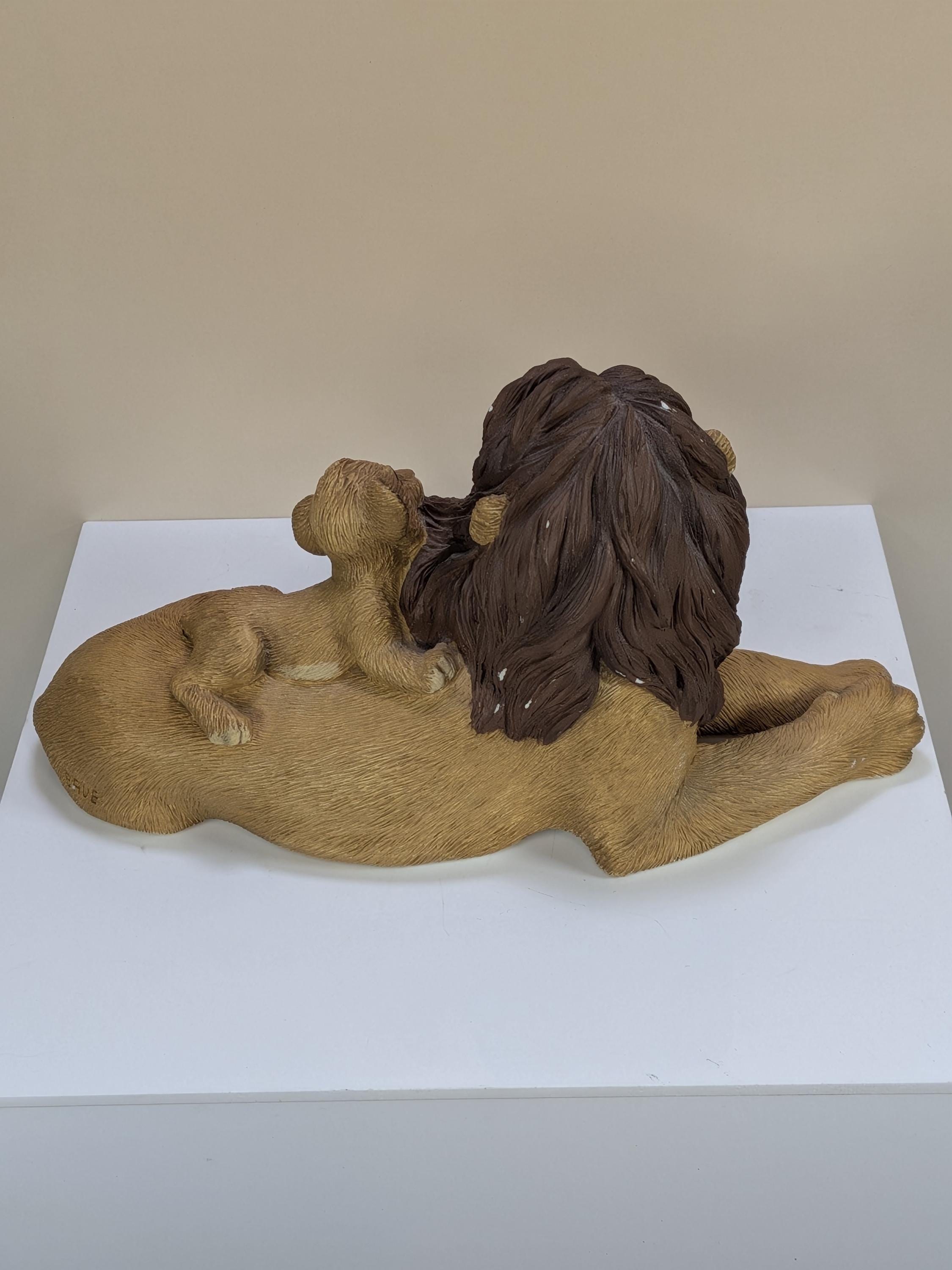 Rare Vintage 1994 Disney The Lion King Sandicast Sculpture Set By Sandra Brue Heavy Multi Piece Interlocking Pride Rock Display - With Flaws view 13