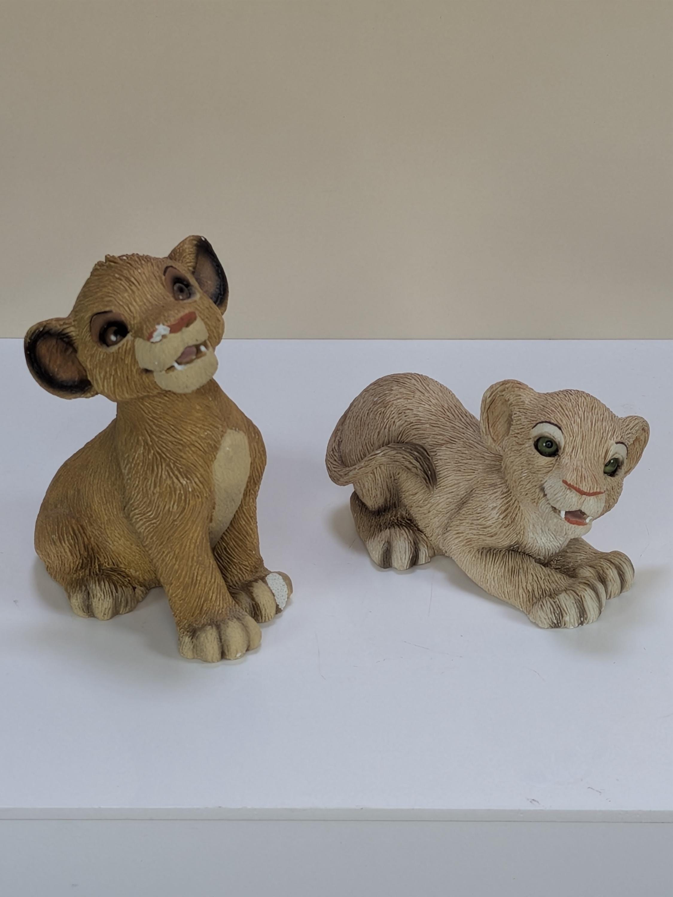 Rare Vintage 1994 Disney The Lion King Sandicast Sculpture Set By Sandra Brue Heavy Multi Piece Interlocking Pride Rock Display - With Flaws view 14