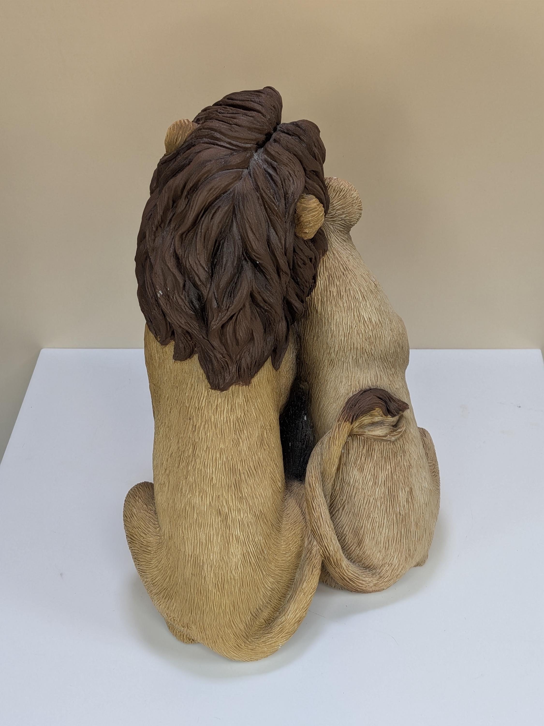 Rare Vintage 1994 Disney The Lion King Sandicast Sculpture Set By Sandra Brue Heavy Multi Piece Interlocking Pride Rock Display - With Flaws view 10
