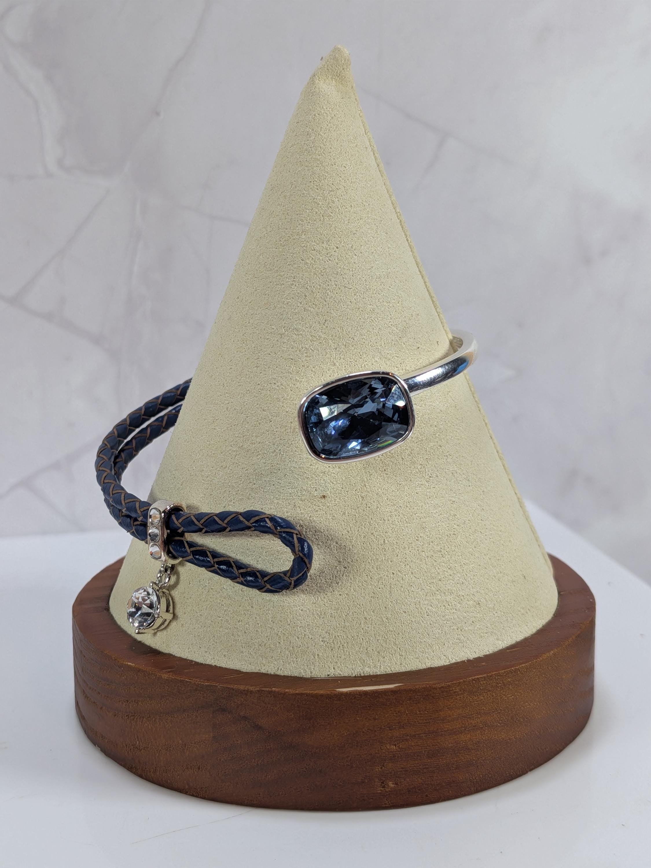 UNOde50 Denim Blue Swarovski Crystal Bangle Bracelet - PUL2071 Spain - Small Wrist Size view 8