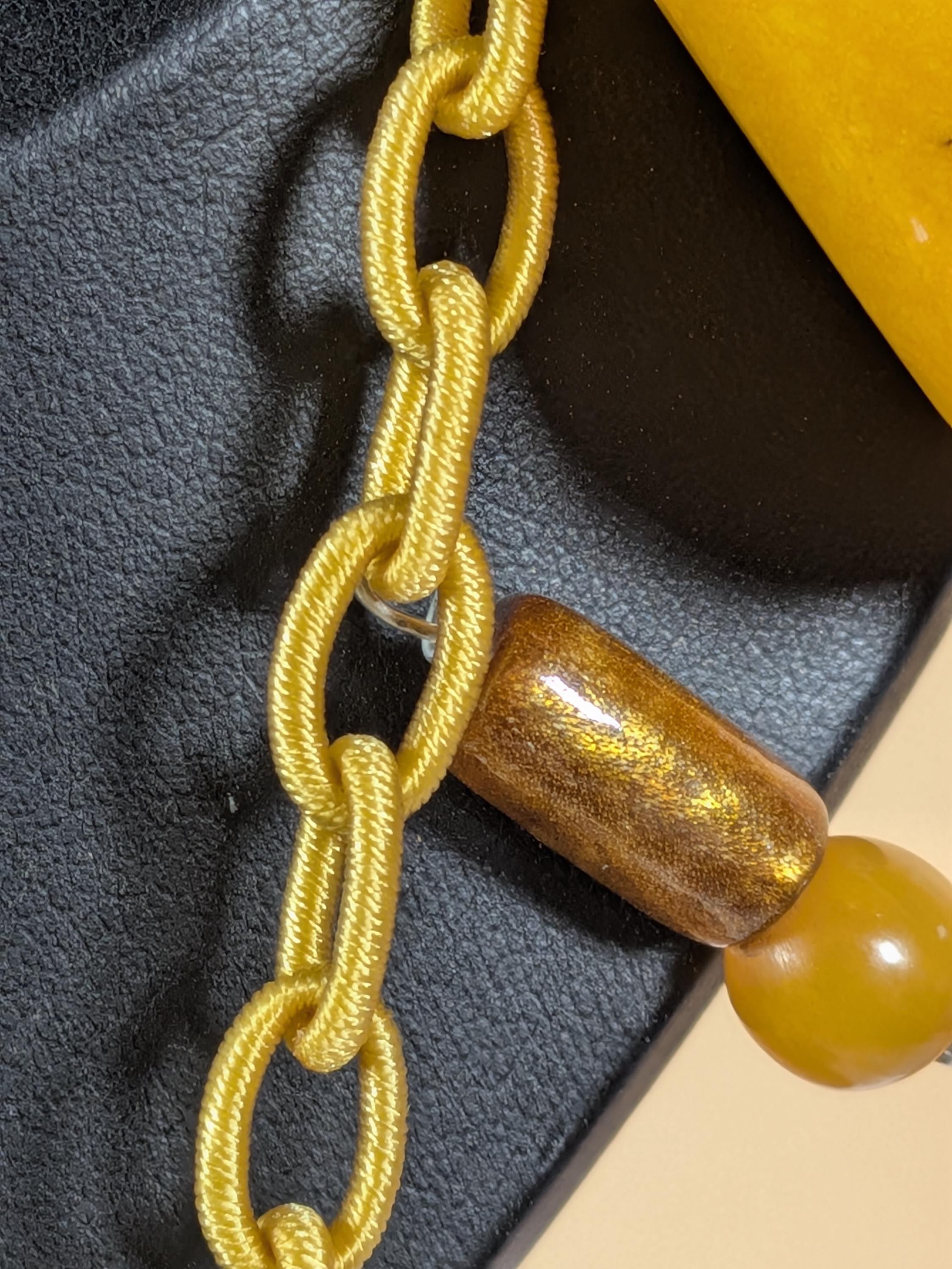 Amy Kahn Russell - Wearable Art Necklace - Yellow Opal view 8