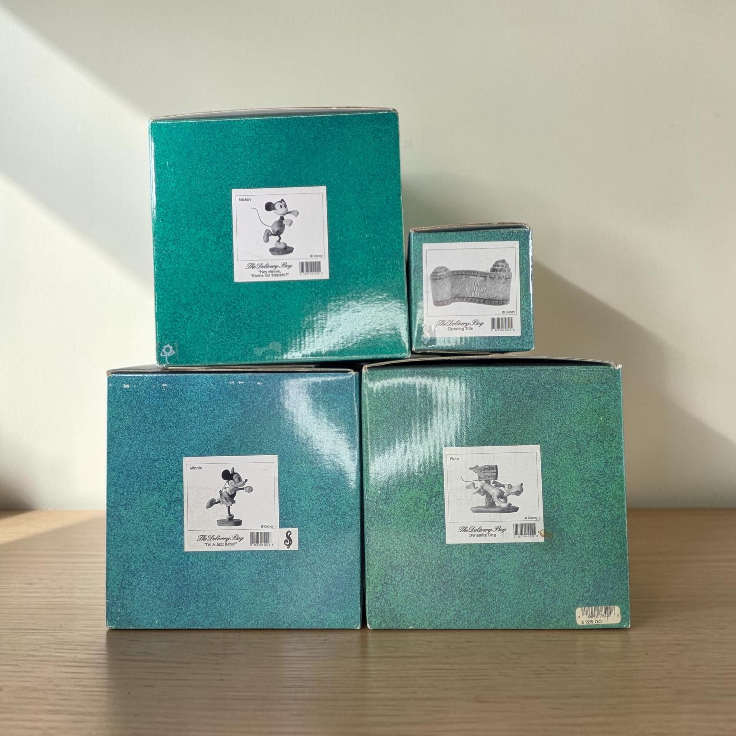 Rare Walt Disney Classics Collection WDCC The Delivery Boy 1931 Figurine Set of 4 - Pristine view 2