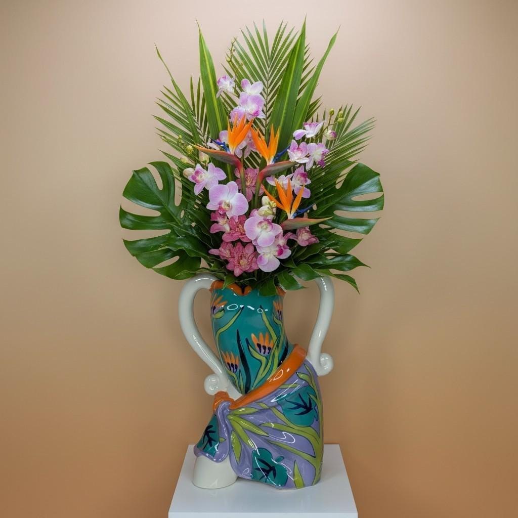 Rare Vintage 2005 Diane Artware Happy Clothes Female Torso Vase view 12