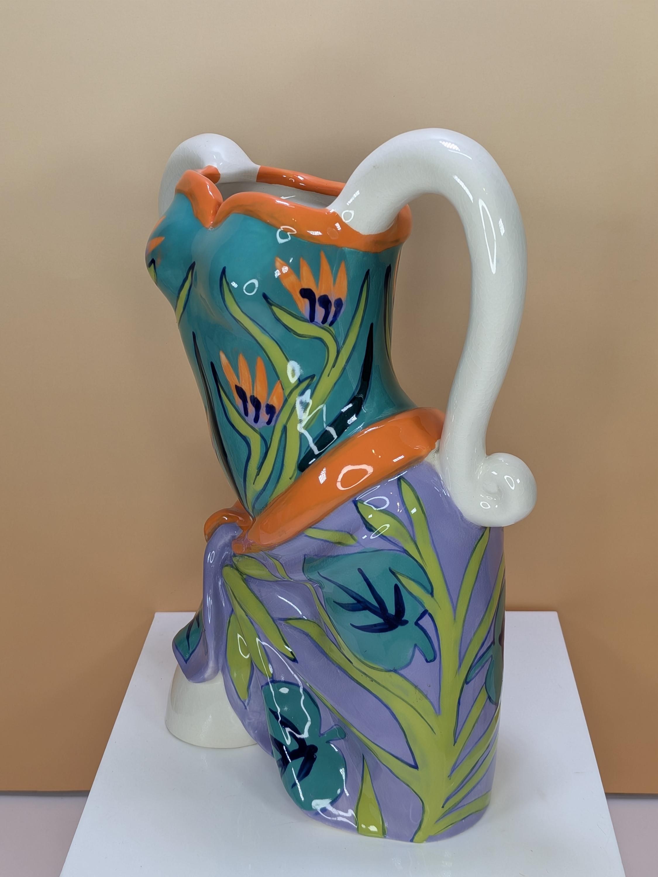 Rare Vintage 2005 Diane Artware Happy Clothes Female Torso Vase view 3