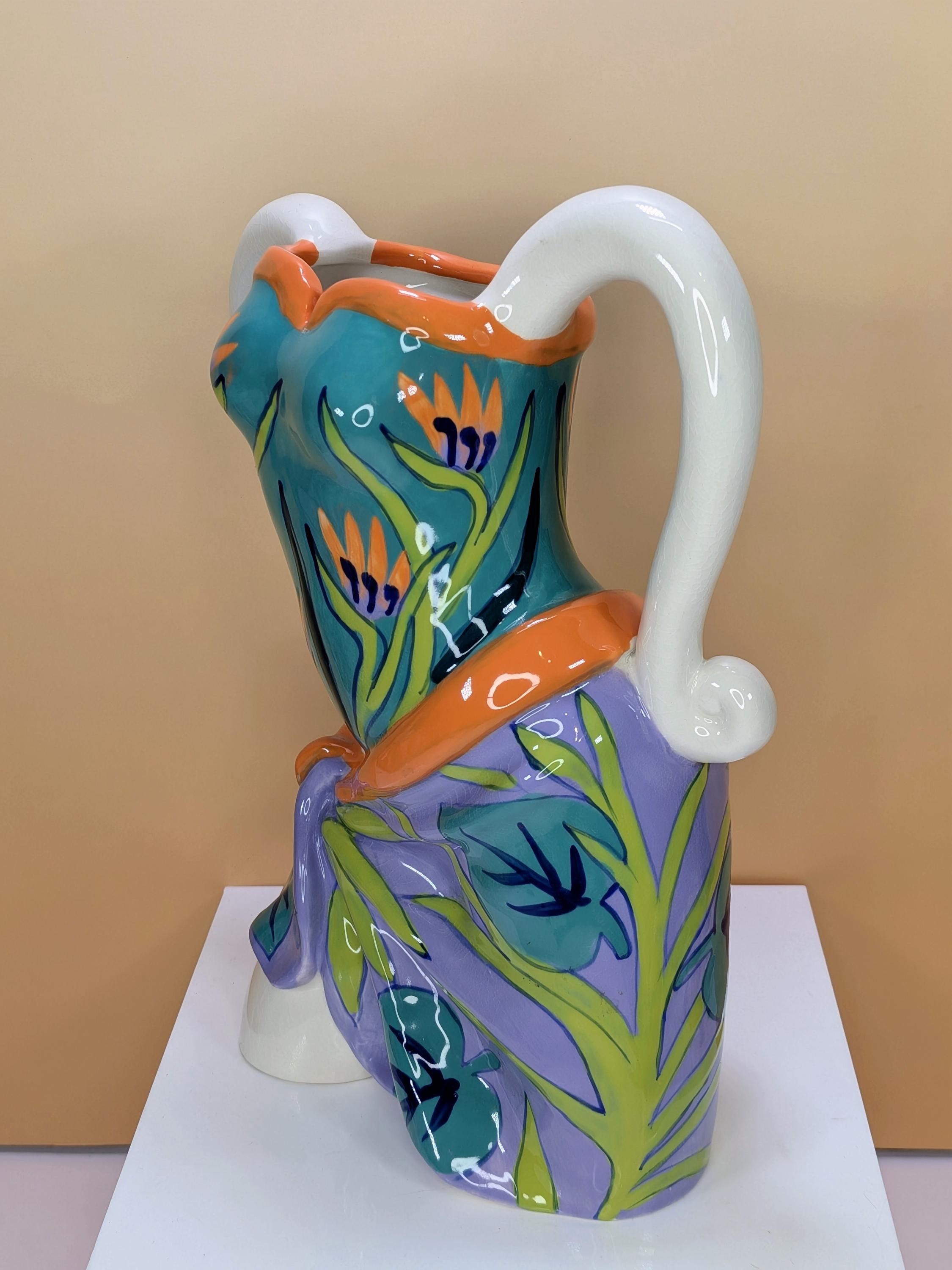 Rare Vintage 2005 Diane Artware Happy Clothes Female Torso Vase view 4