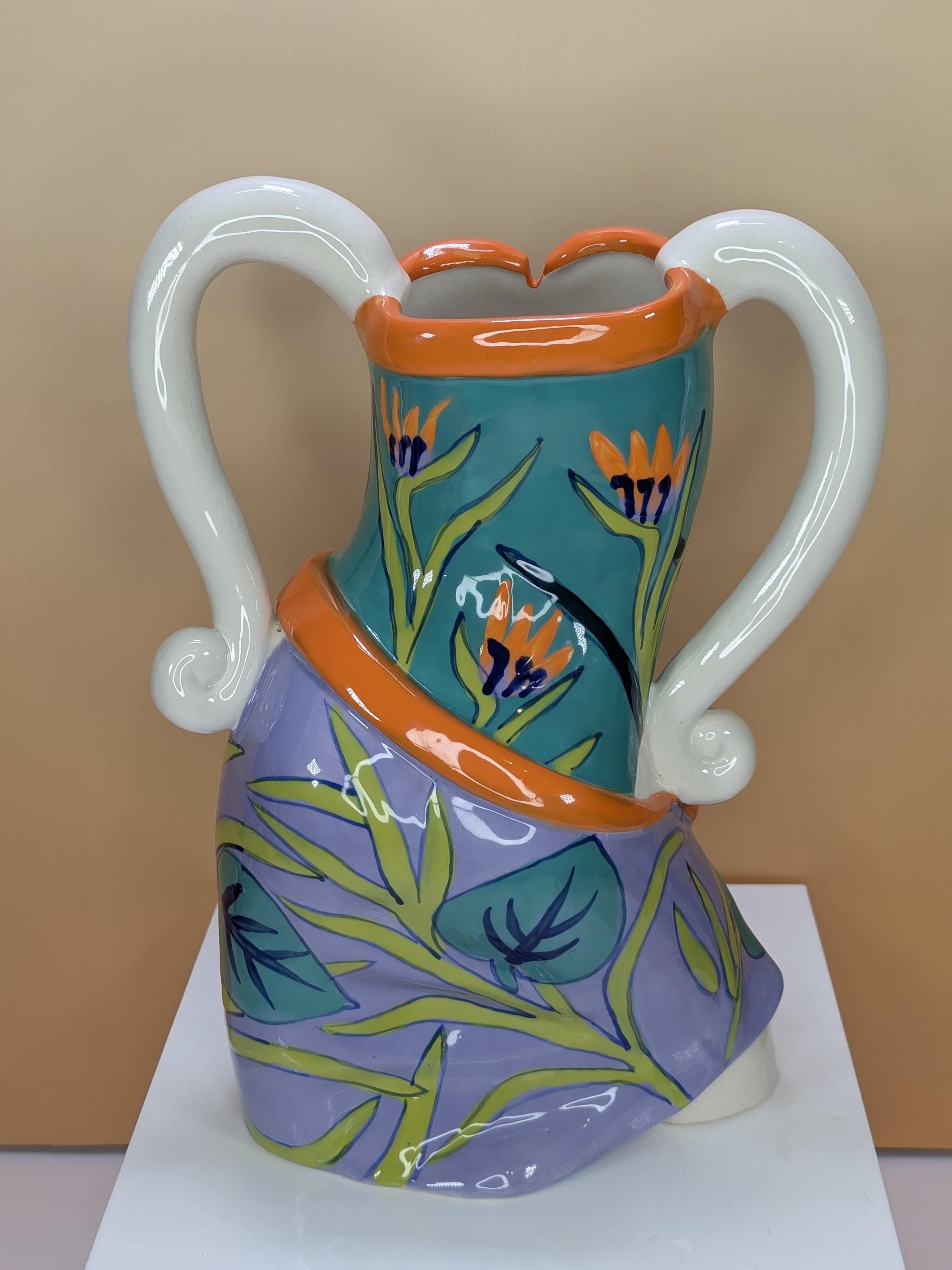 Rare Vintage 2005 Diane Artware Happy Clothes Female Torso Vase view 7