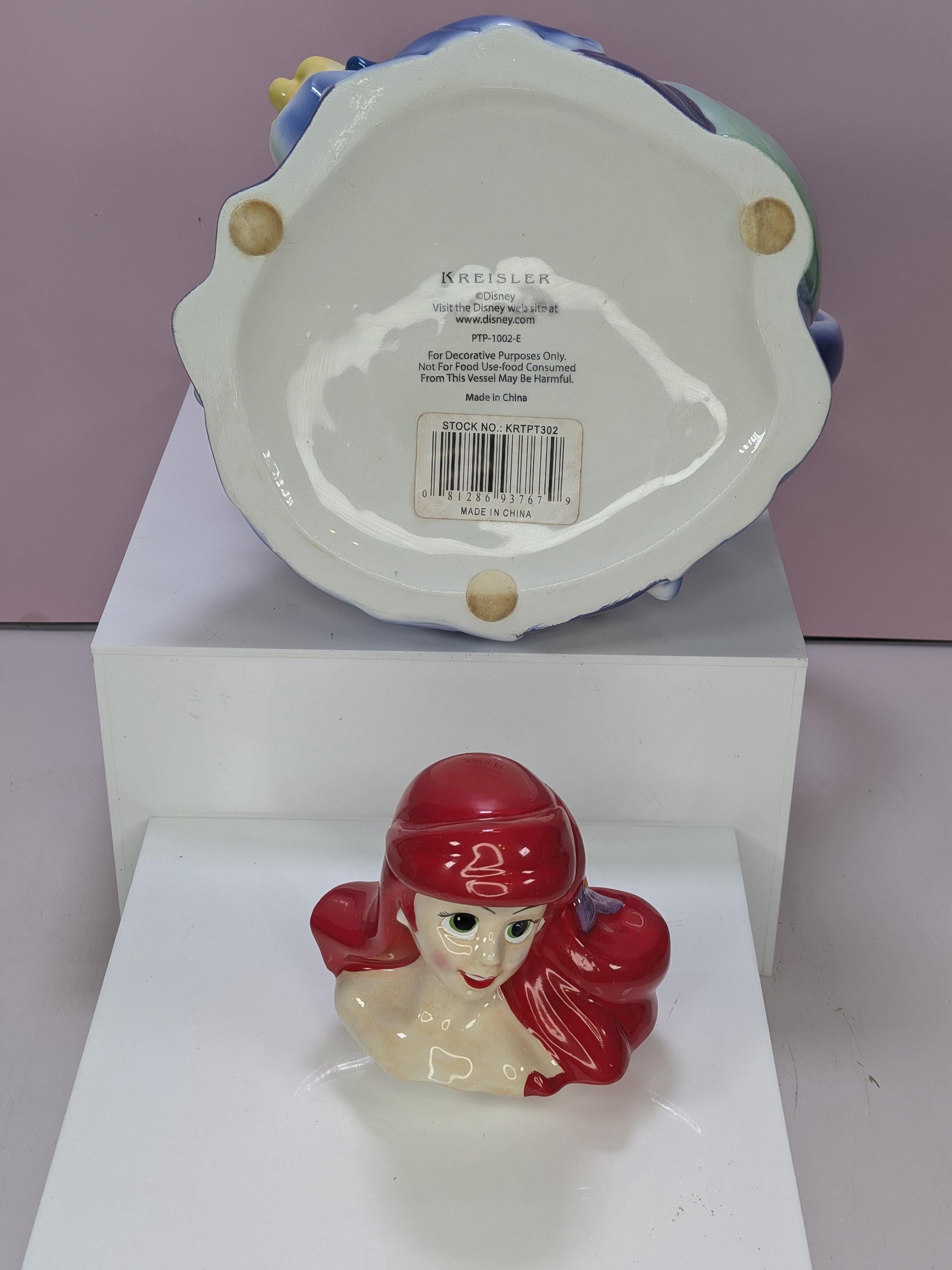 Vintage Disney Princess The Little Mermaid Ceramic Teapot by Kreisler view 11
