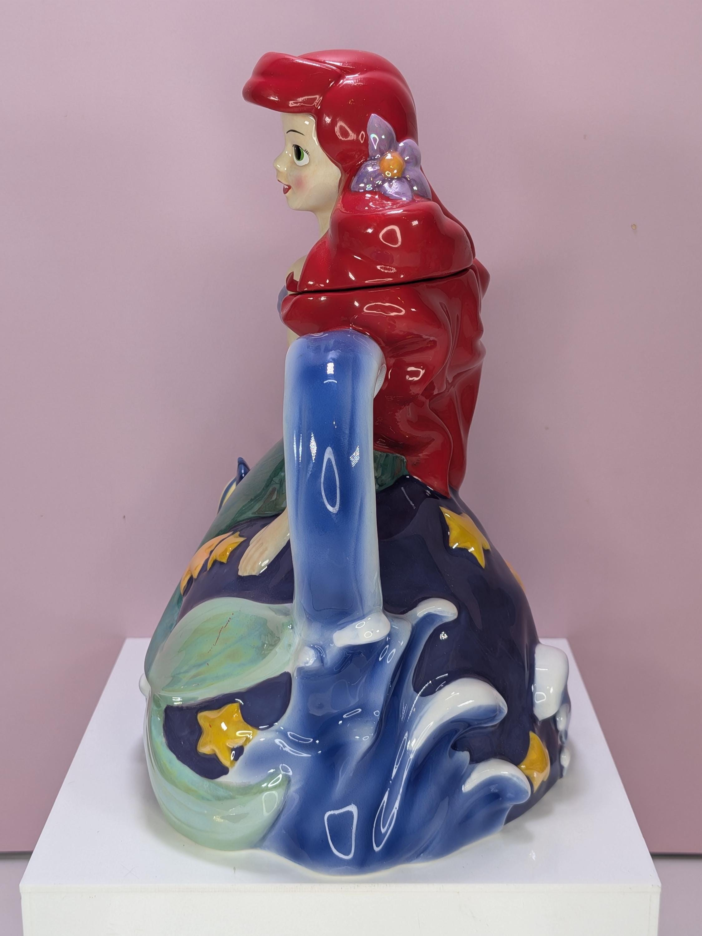 Vintage Disney Princess The Little Mermaid Ceramic Teapot by Kreisler view 9