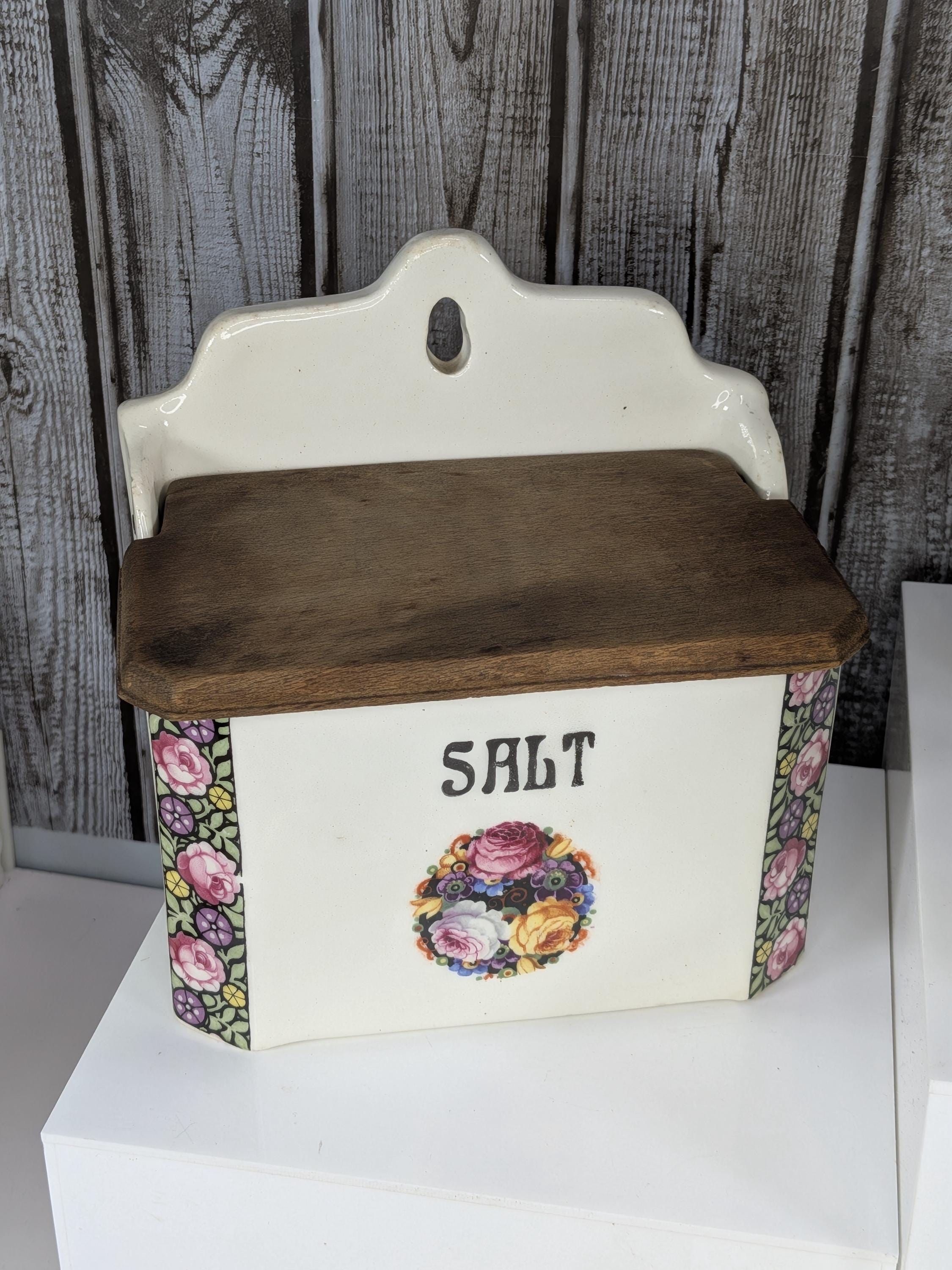 Antique Porcelain Kitchen Canister Set Vintage Czech Art Nouveau 15pc Large Ceramic Spice Jars White Floral Rose Rare Complete Collection view 13