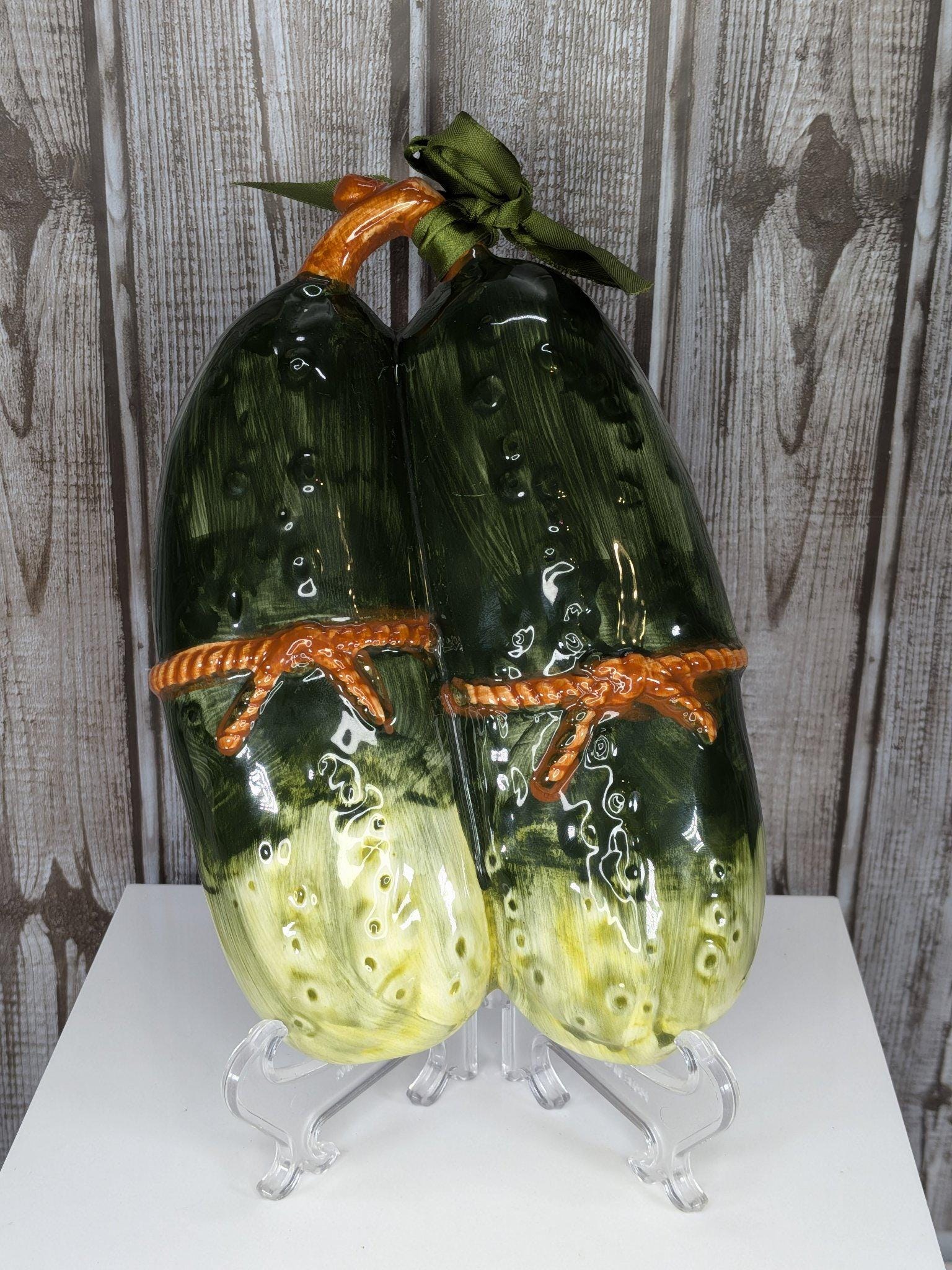 Vintage Ceramic Fruit and Vegetable Wall Pockets Set of 6 Like New view 10