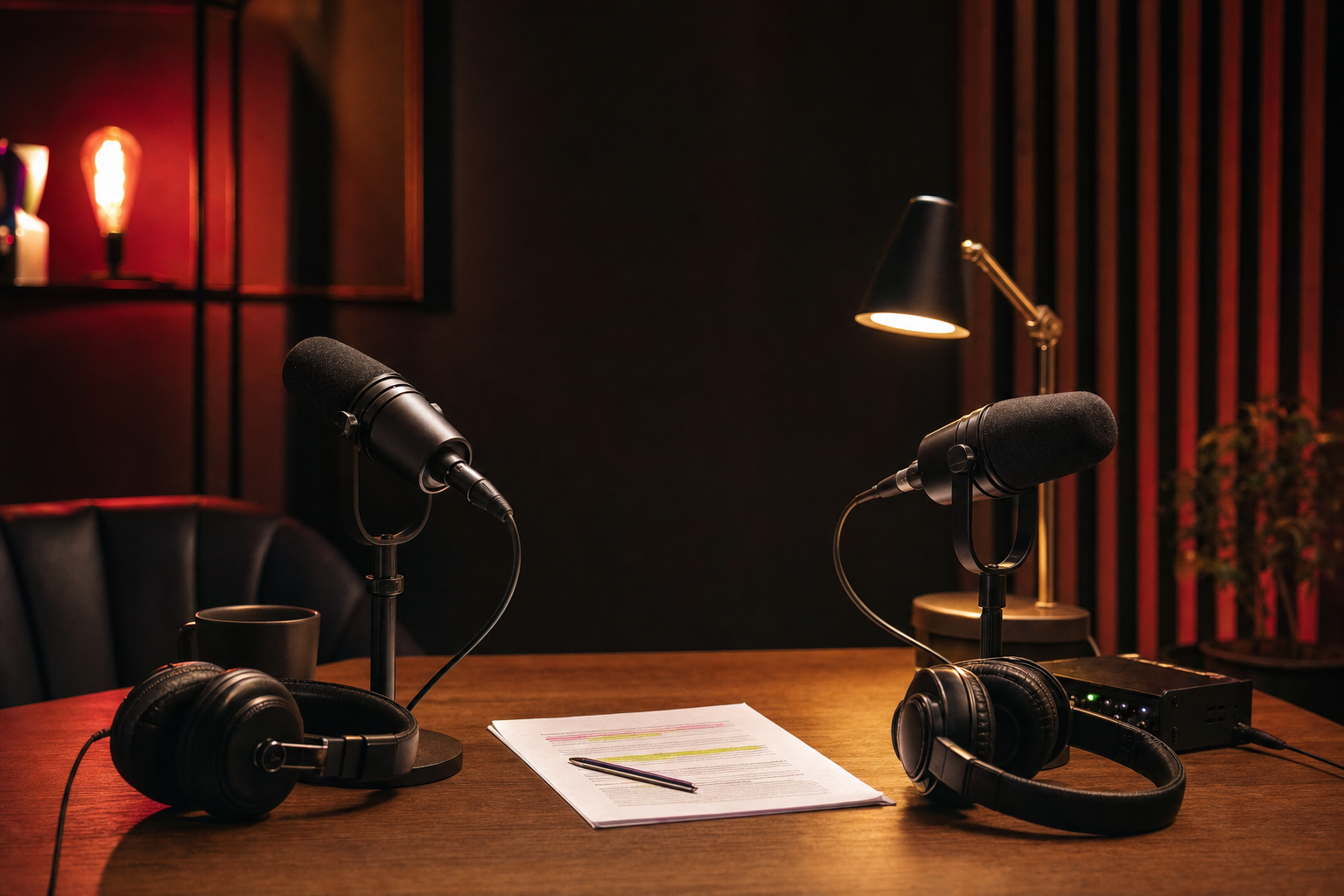 Podcast Production production studio