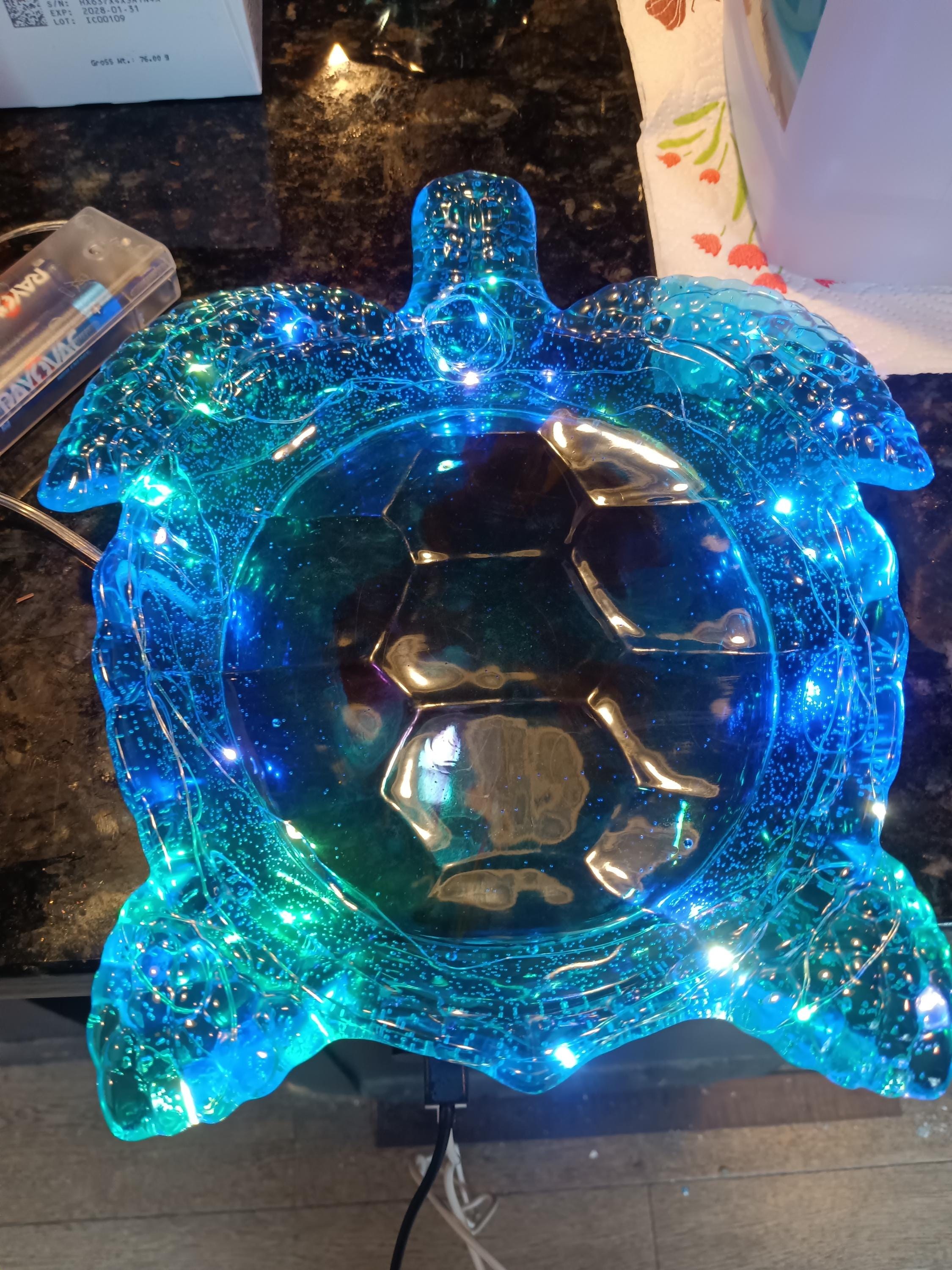 Handcrafted Large Resin Turtle – Beach House Accent.