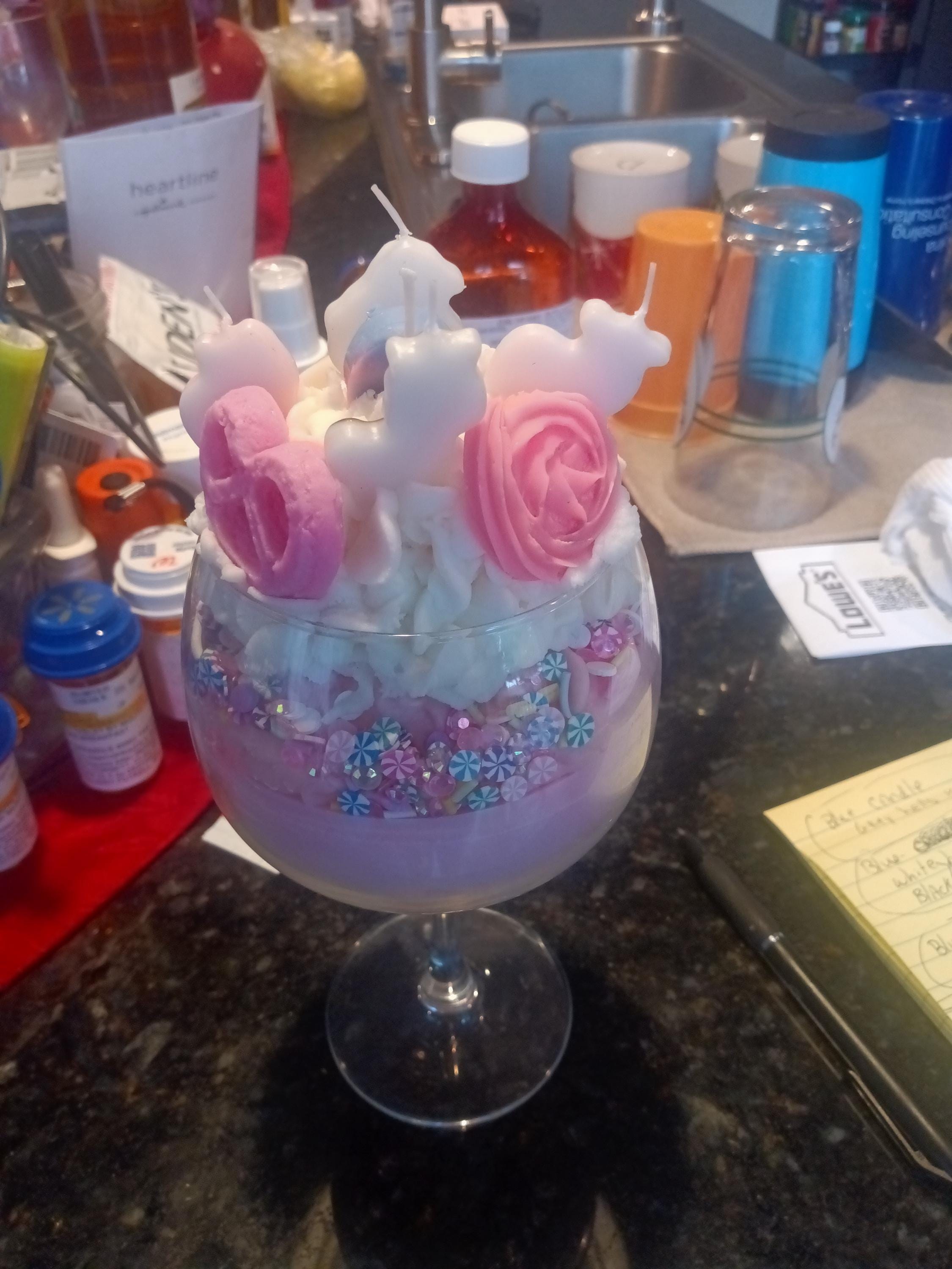 Birthday Confetti Celebration Candle, view 3