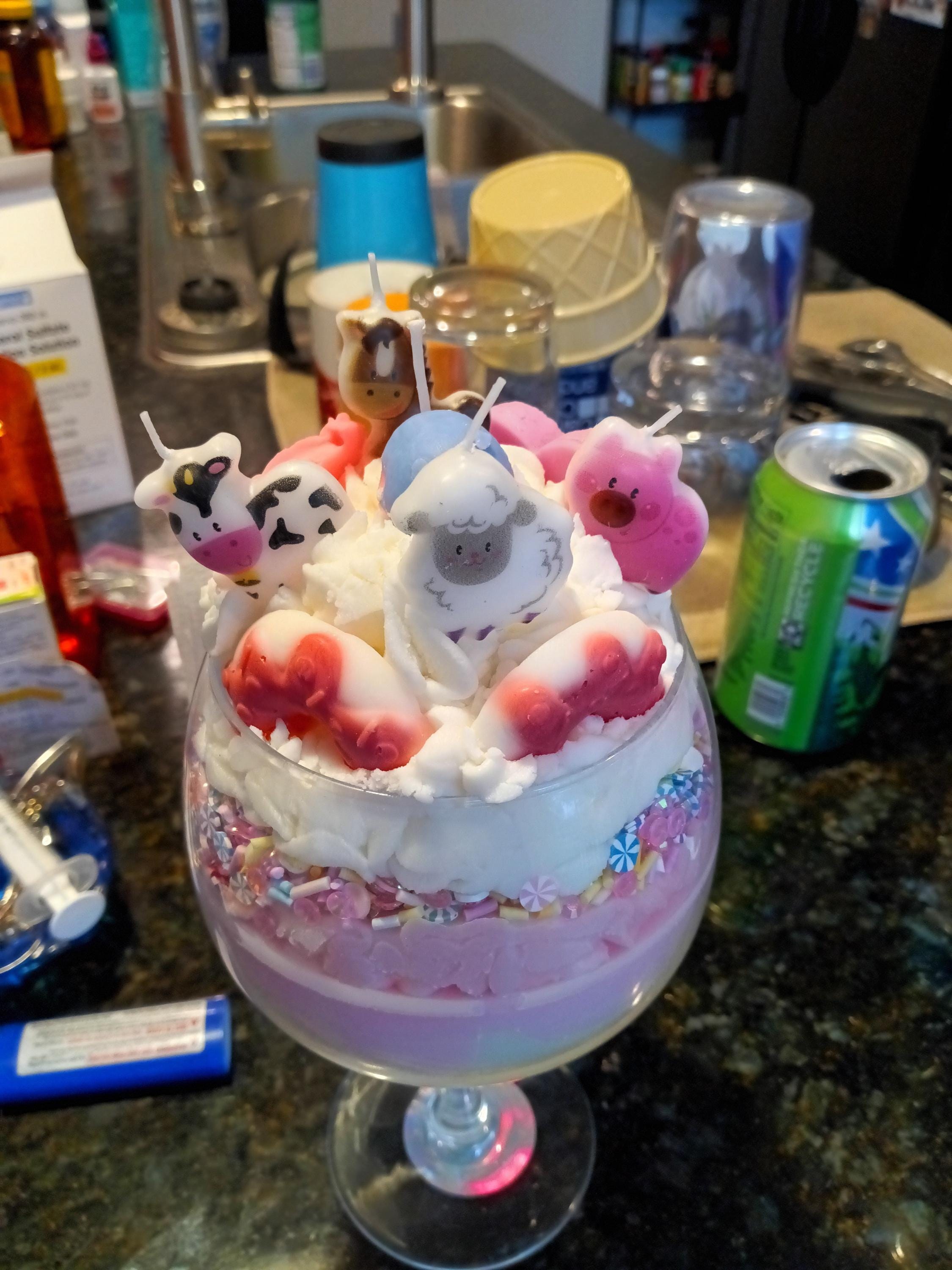 Birthday Confetti Celebration Candle, view 2