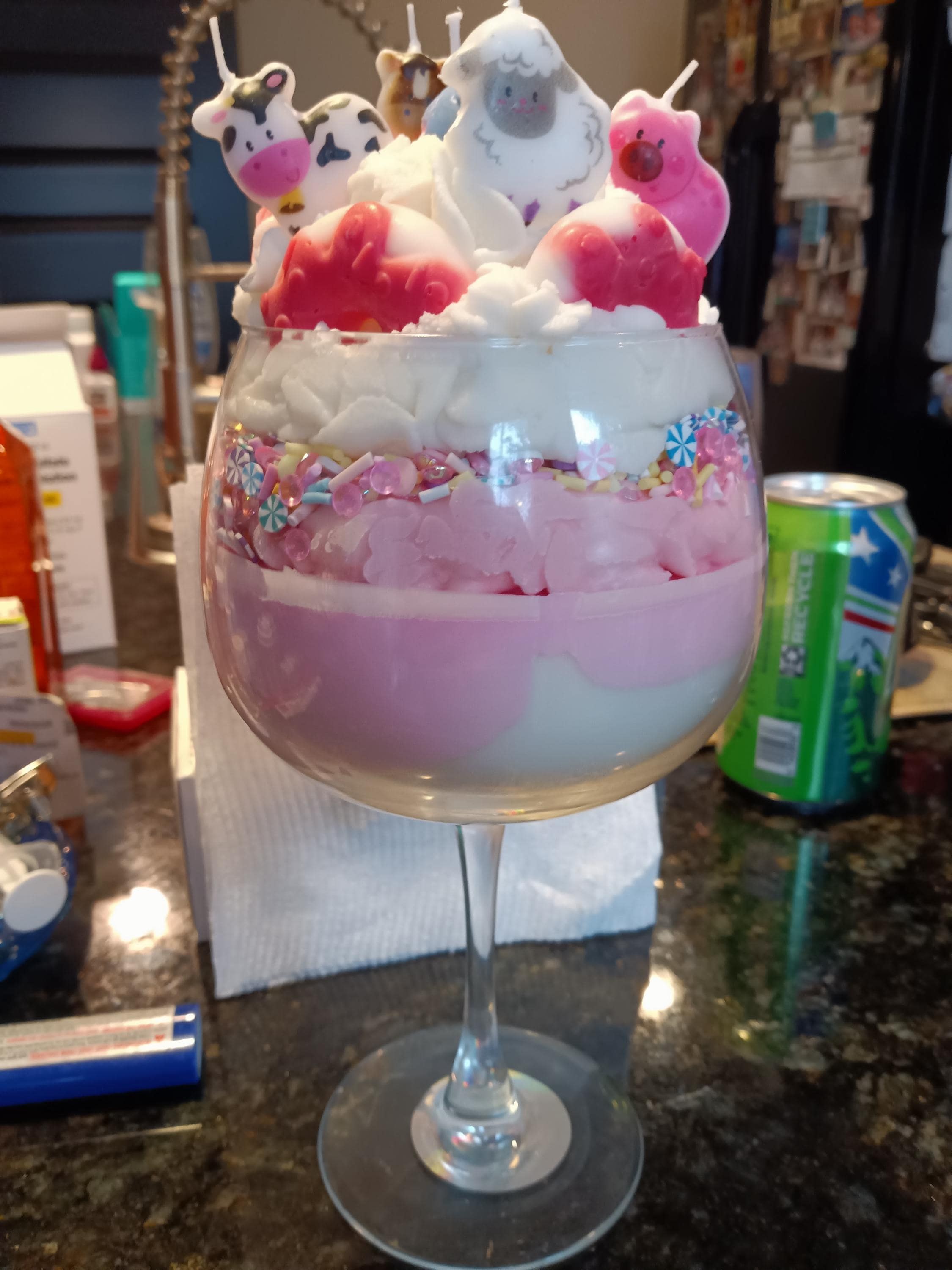 Birthday Confetti Celebration Candle