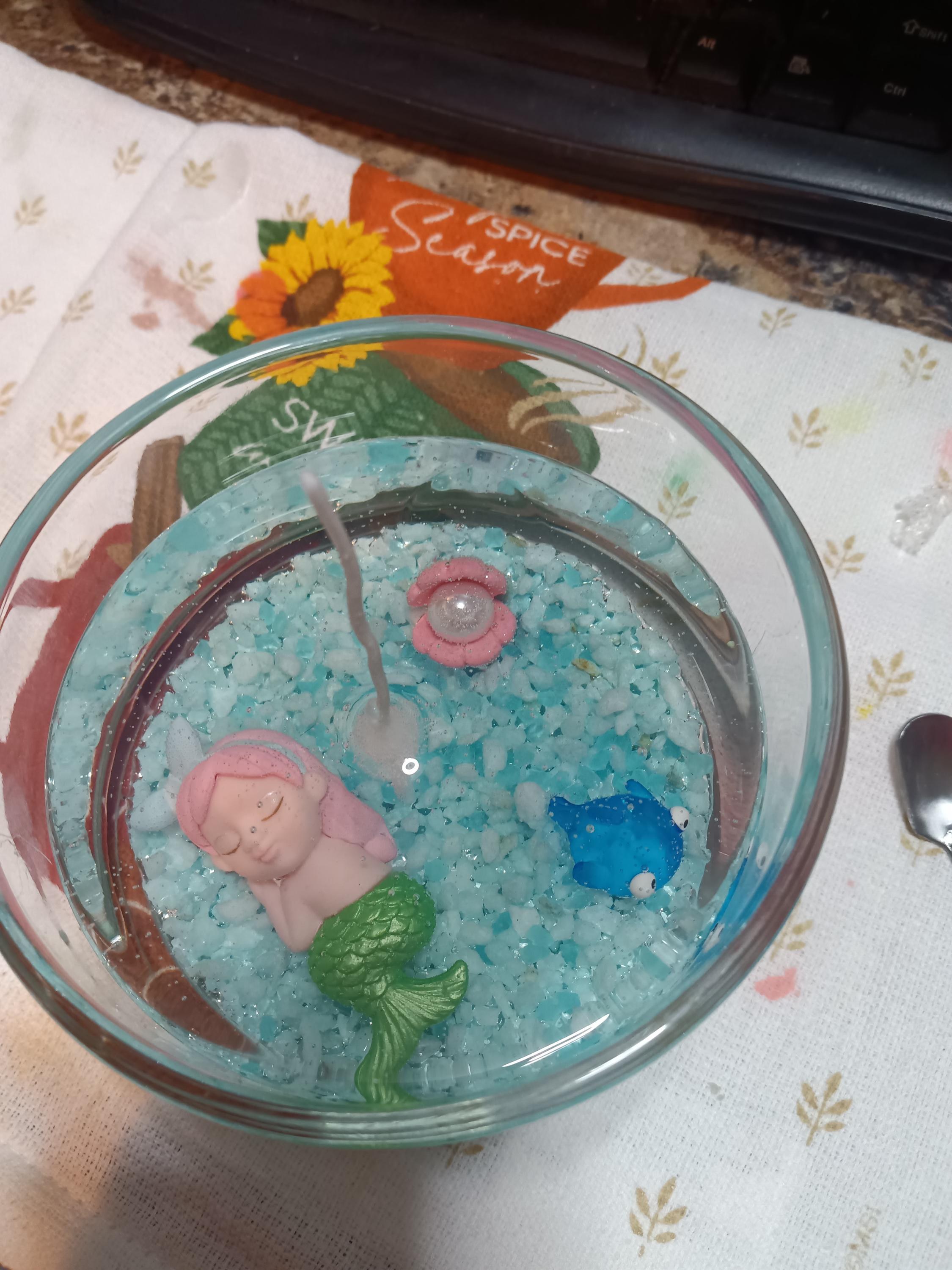 Ocean inspired Mermaid Candles, view 2