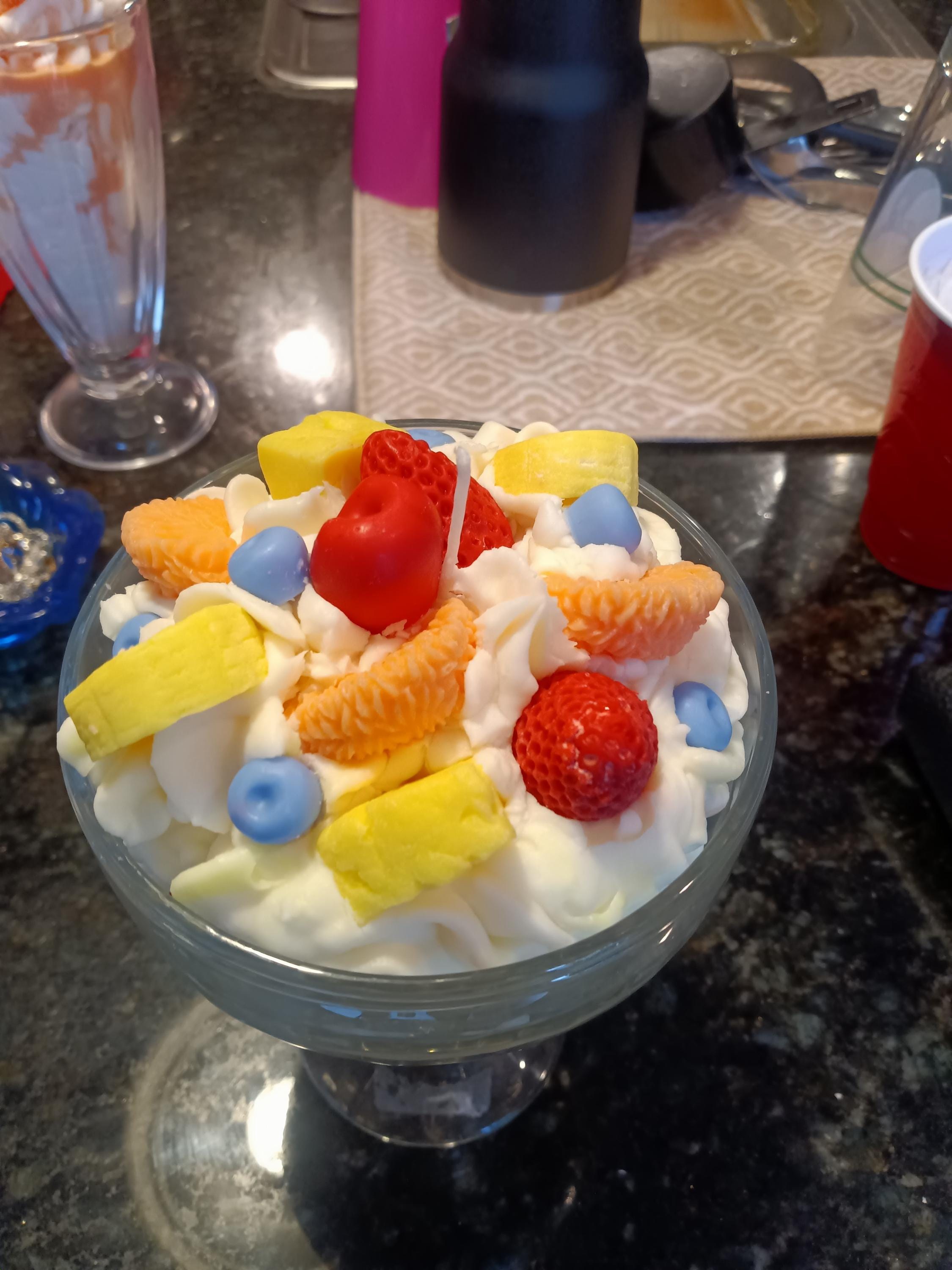 Fruit Cocktail Sundae Candle, view 2
