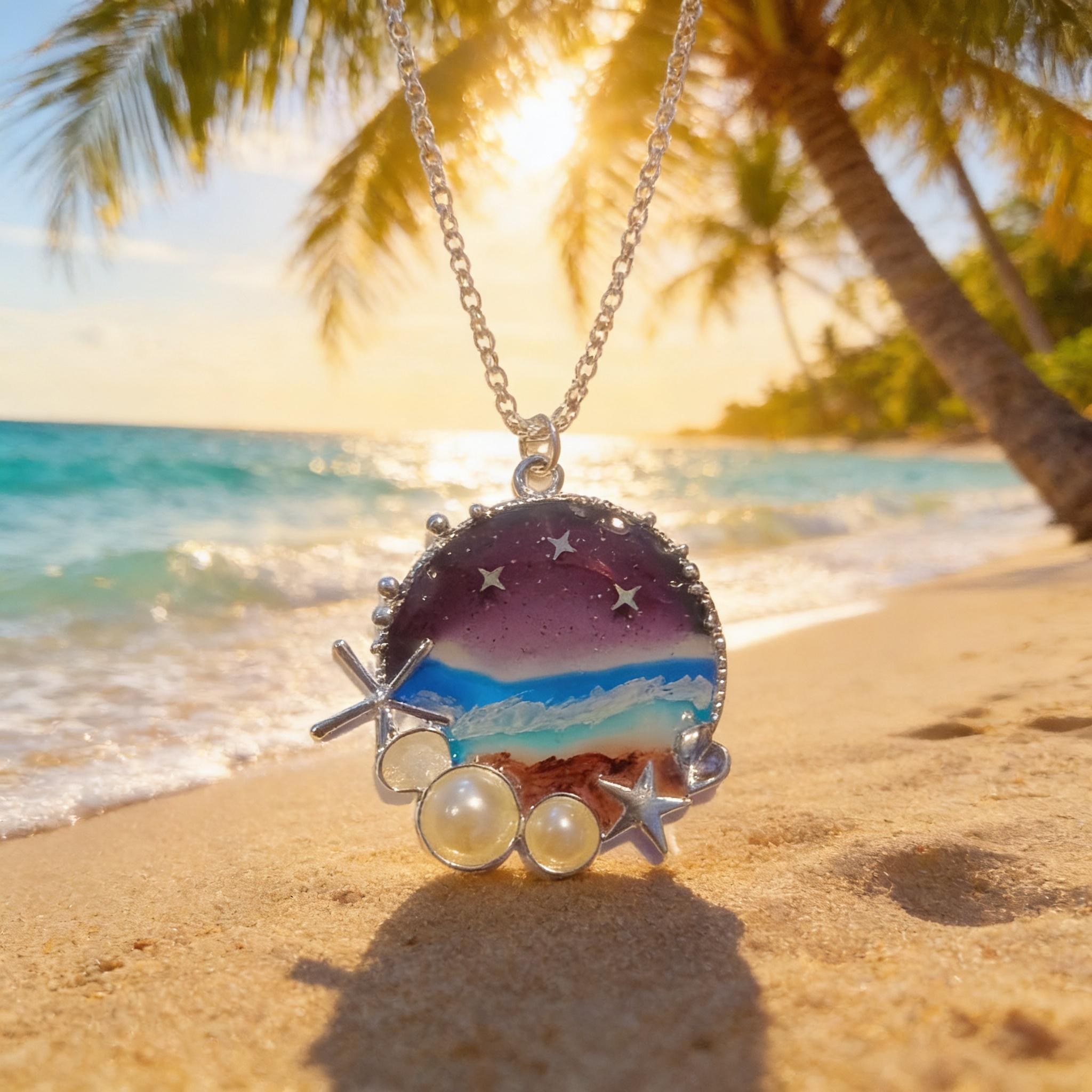 Beach Lover Charm Necklace, view 2