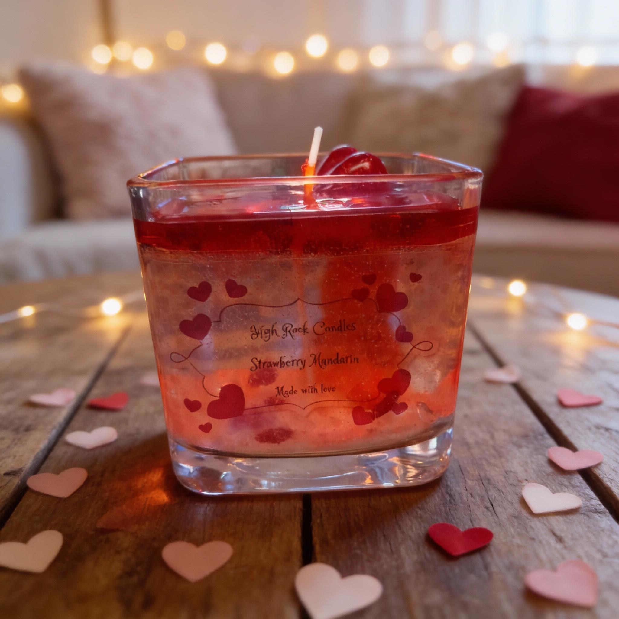 Teddy Bear Candle - Handmade Heart Decor, Valentine's Gift, view 2