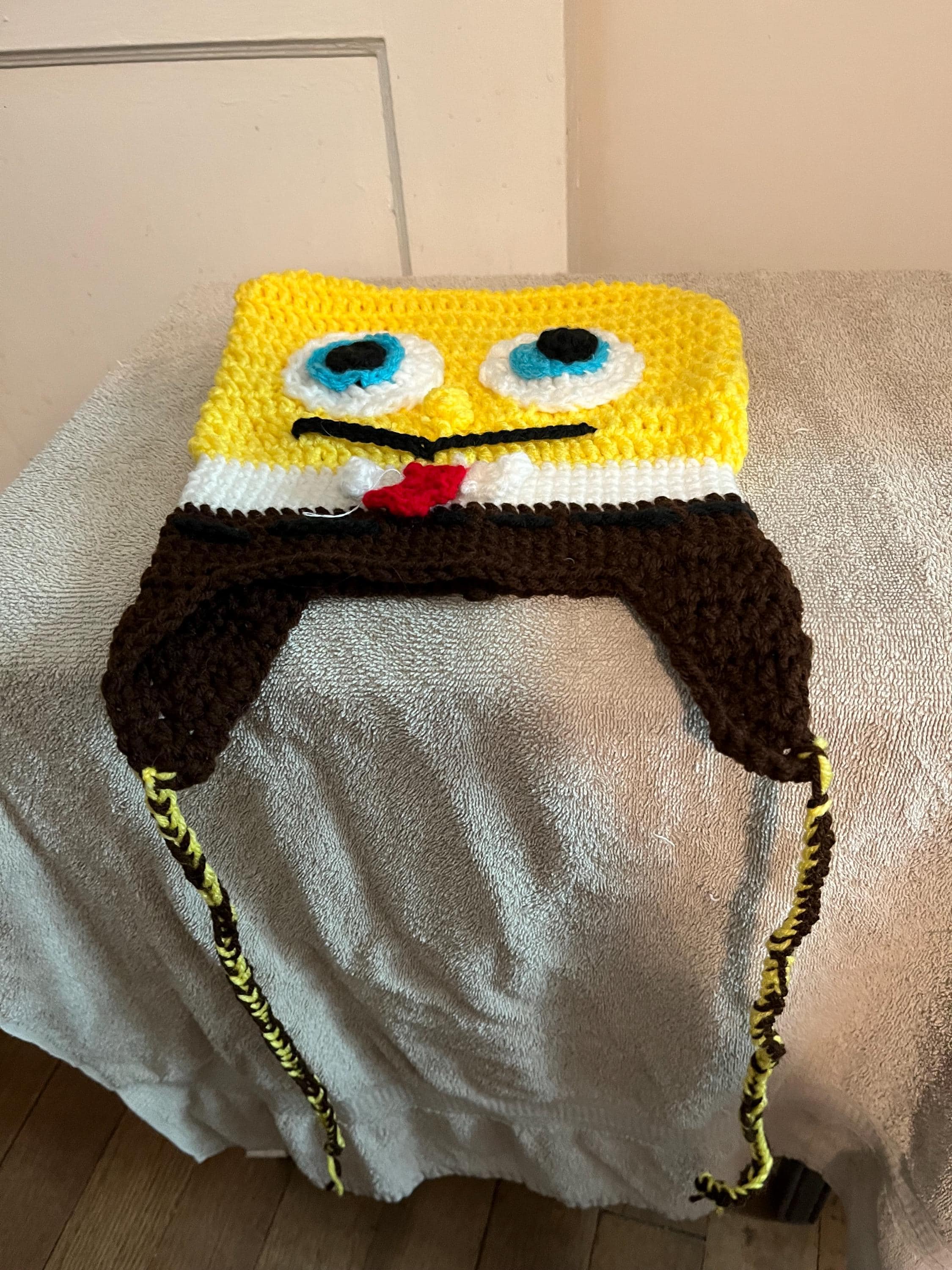 Sponge Bob Hat handmade crochet piece