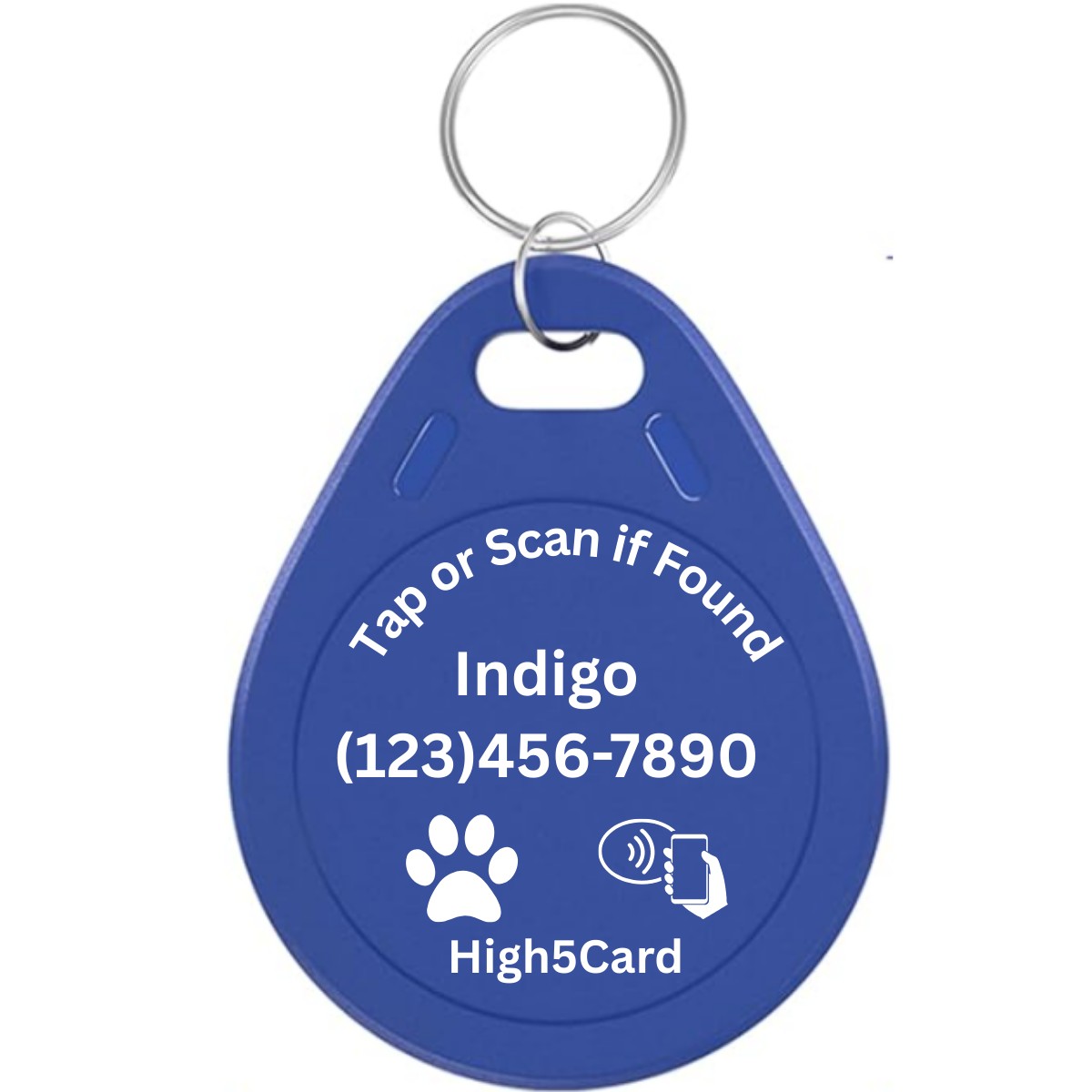 High5Card NFC pet ID tag
