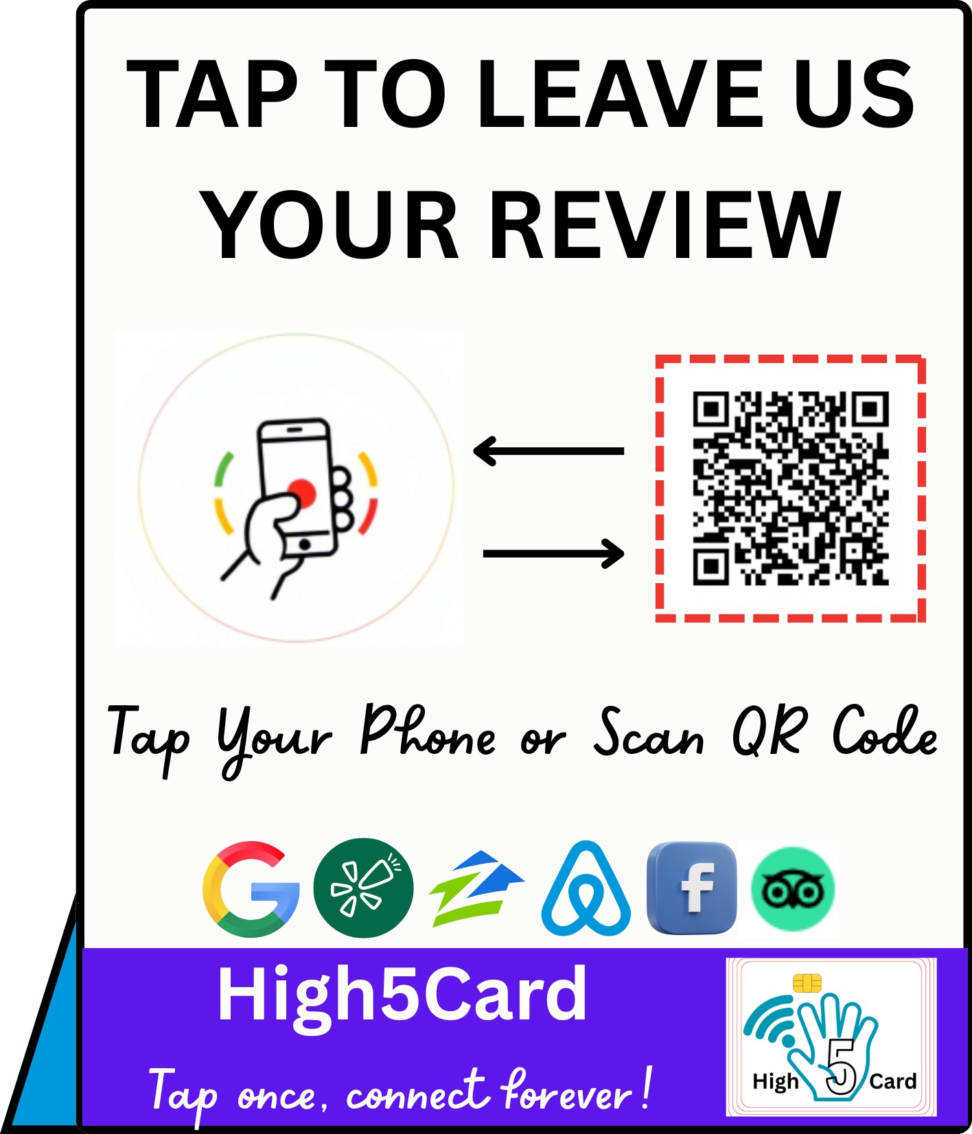 High5Card NFC review stand