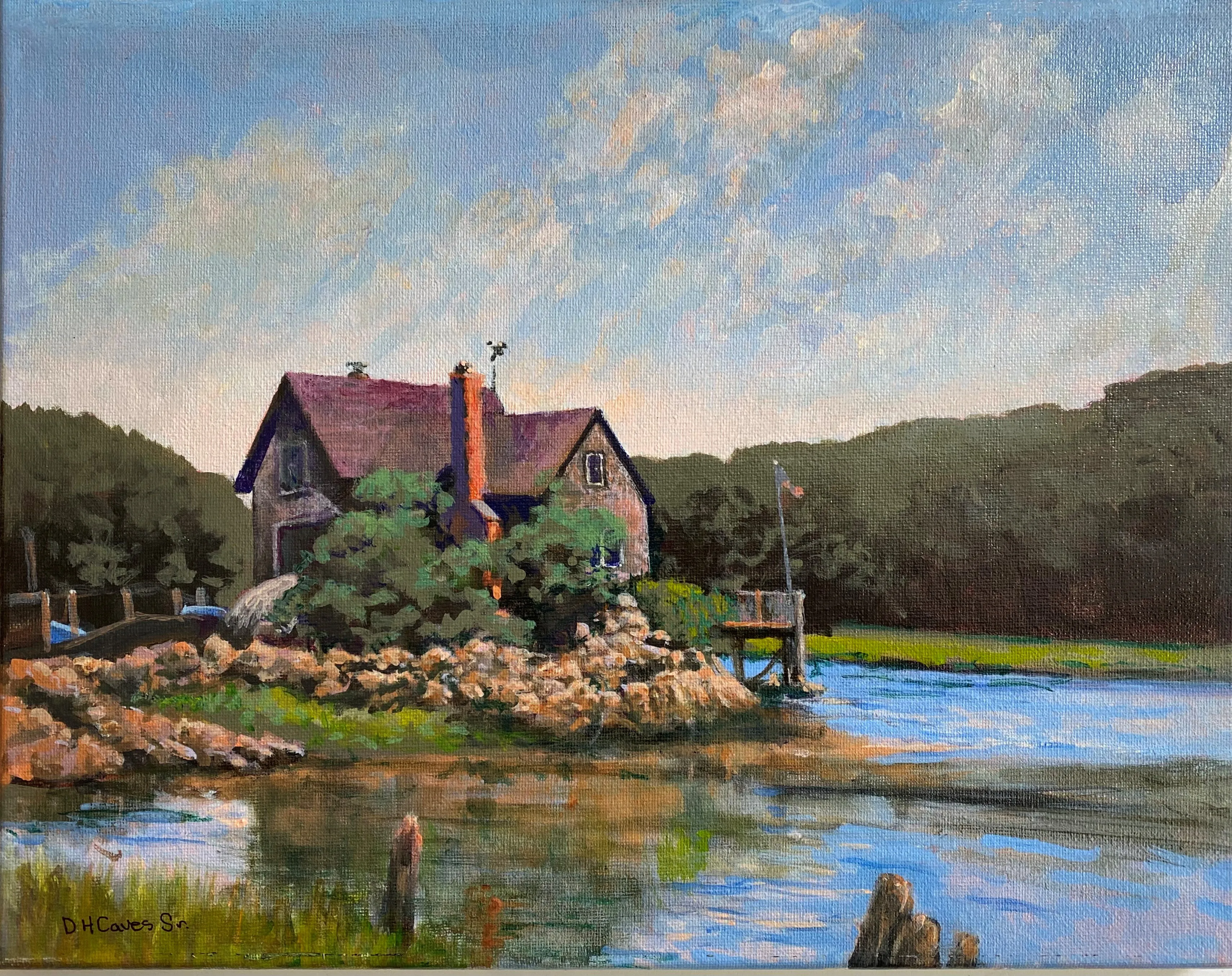 Study of Cottage on Turbat Creek by Douglas H. Caves Sr.