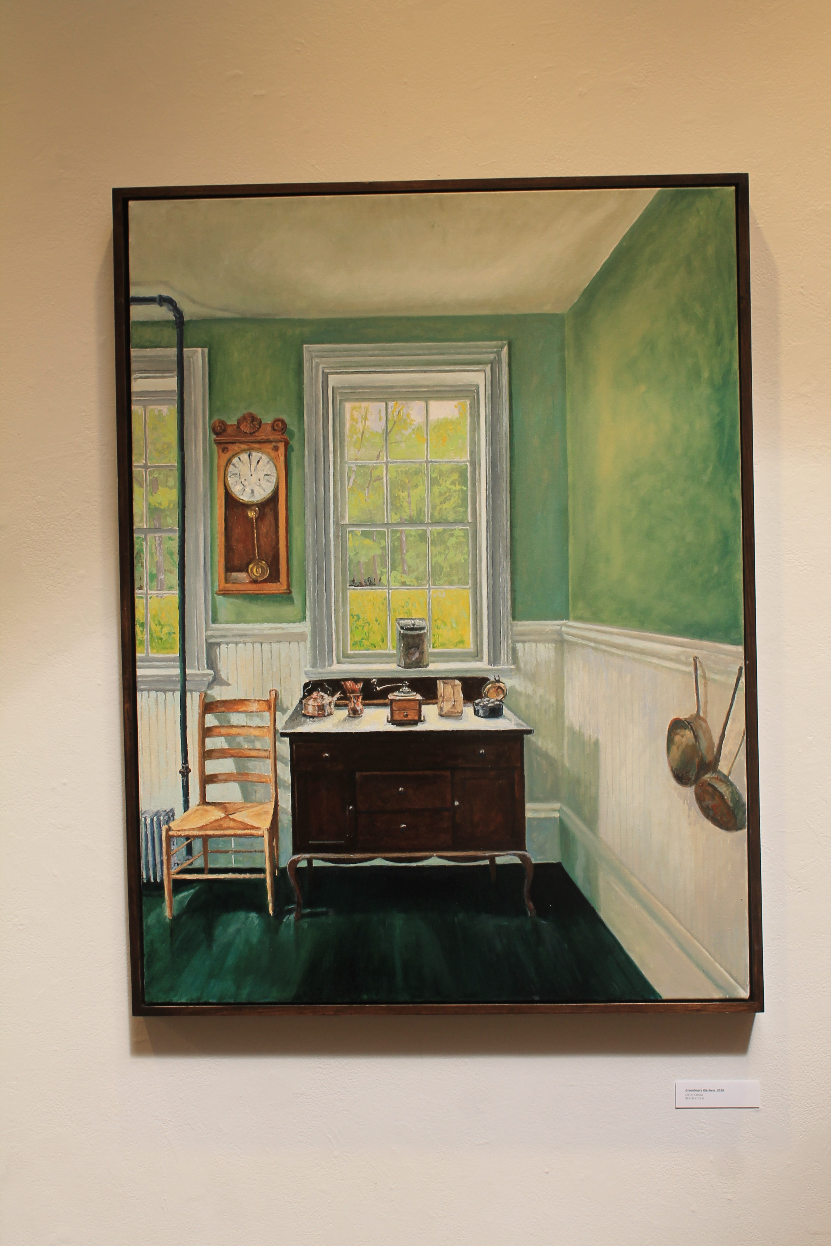 Framed interior painting in Circumstantial Light