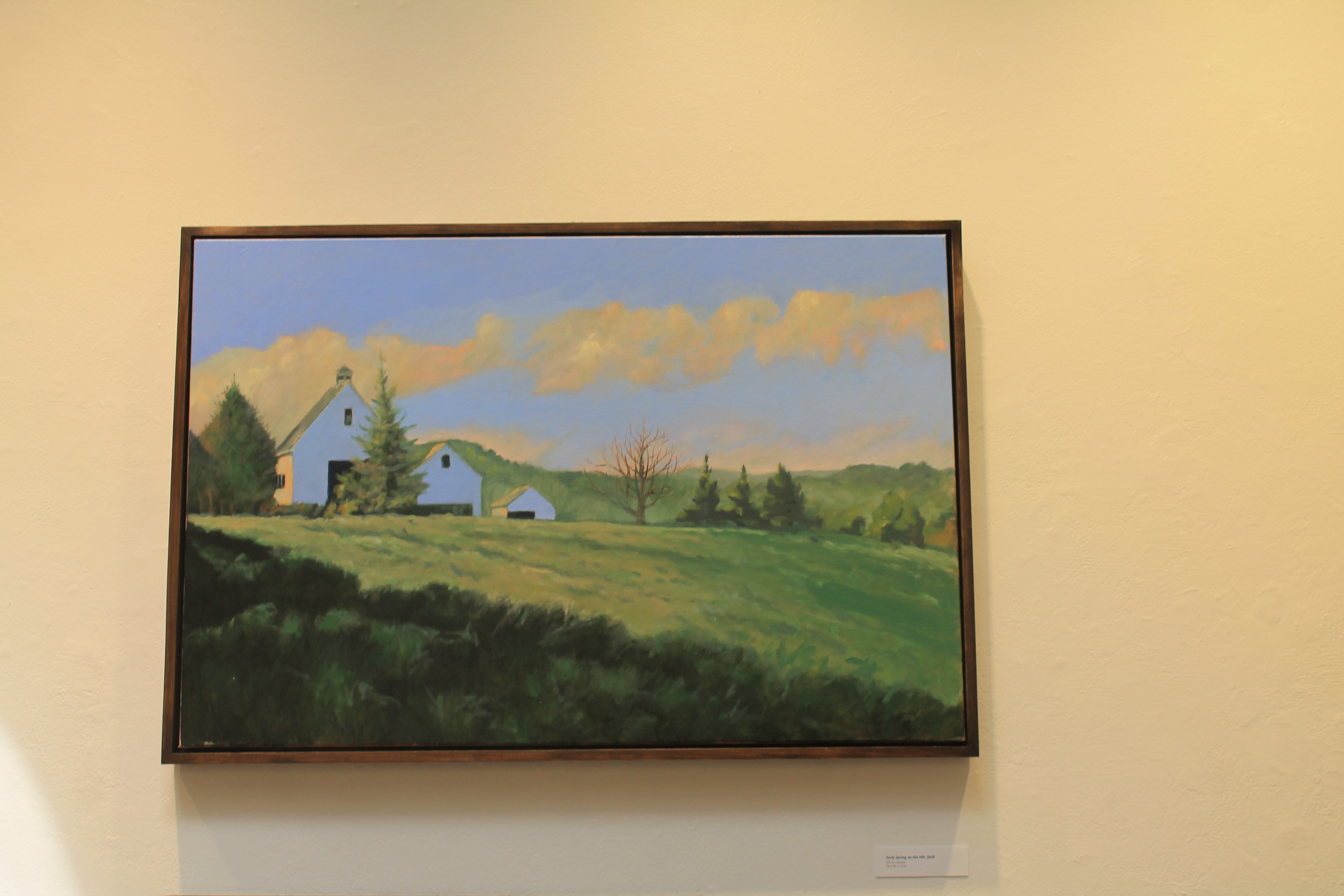 Framed landscape painting in Circumstantial Light