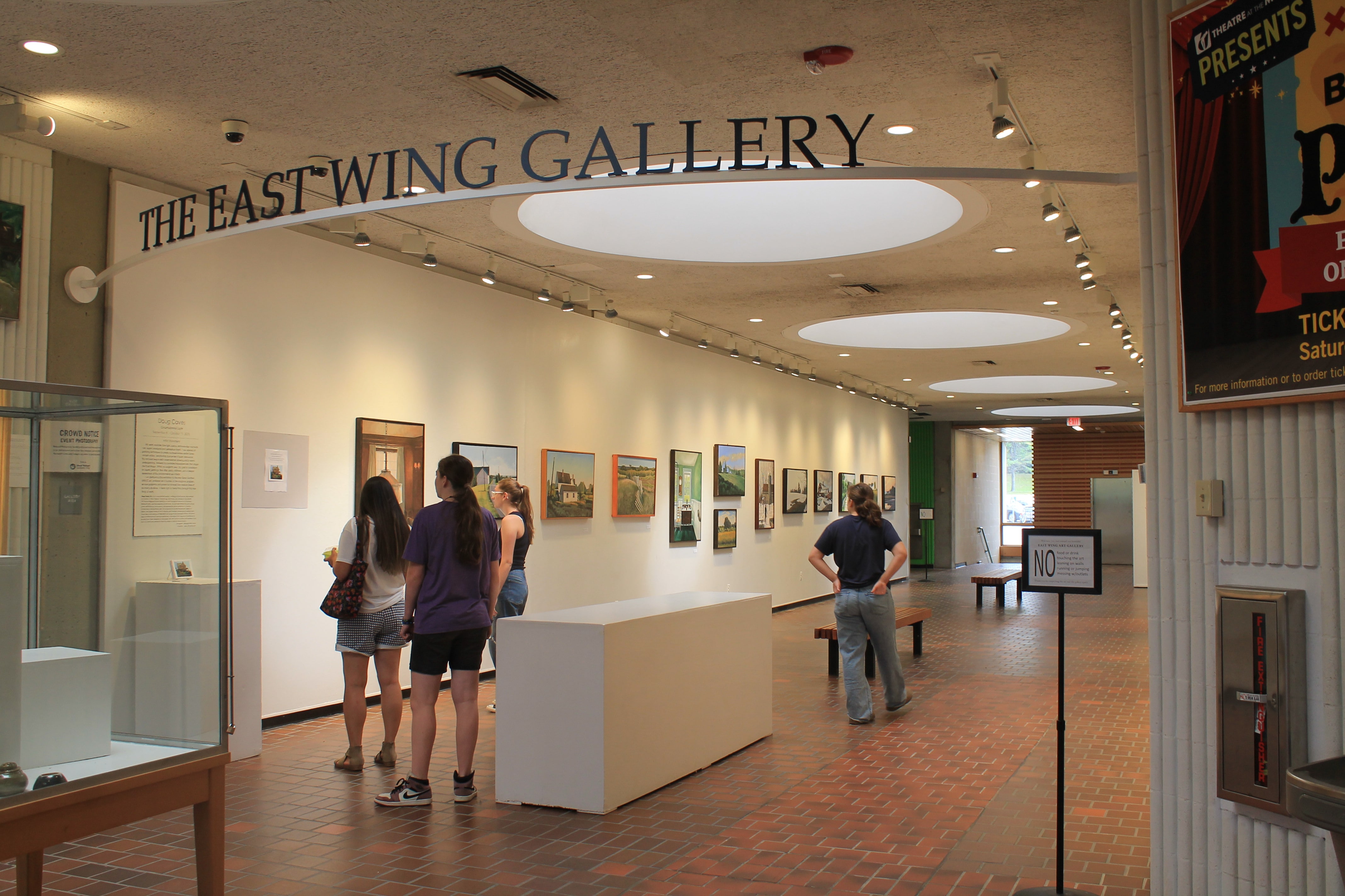 Visitors viewing Circumstantial Light at the East Wing Gallery